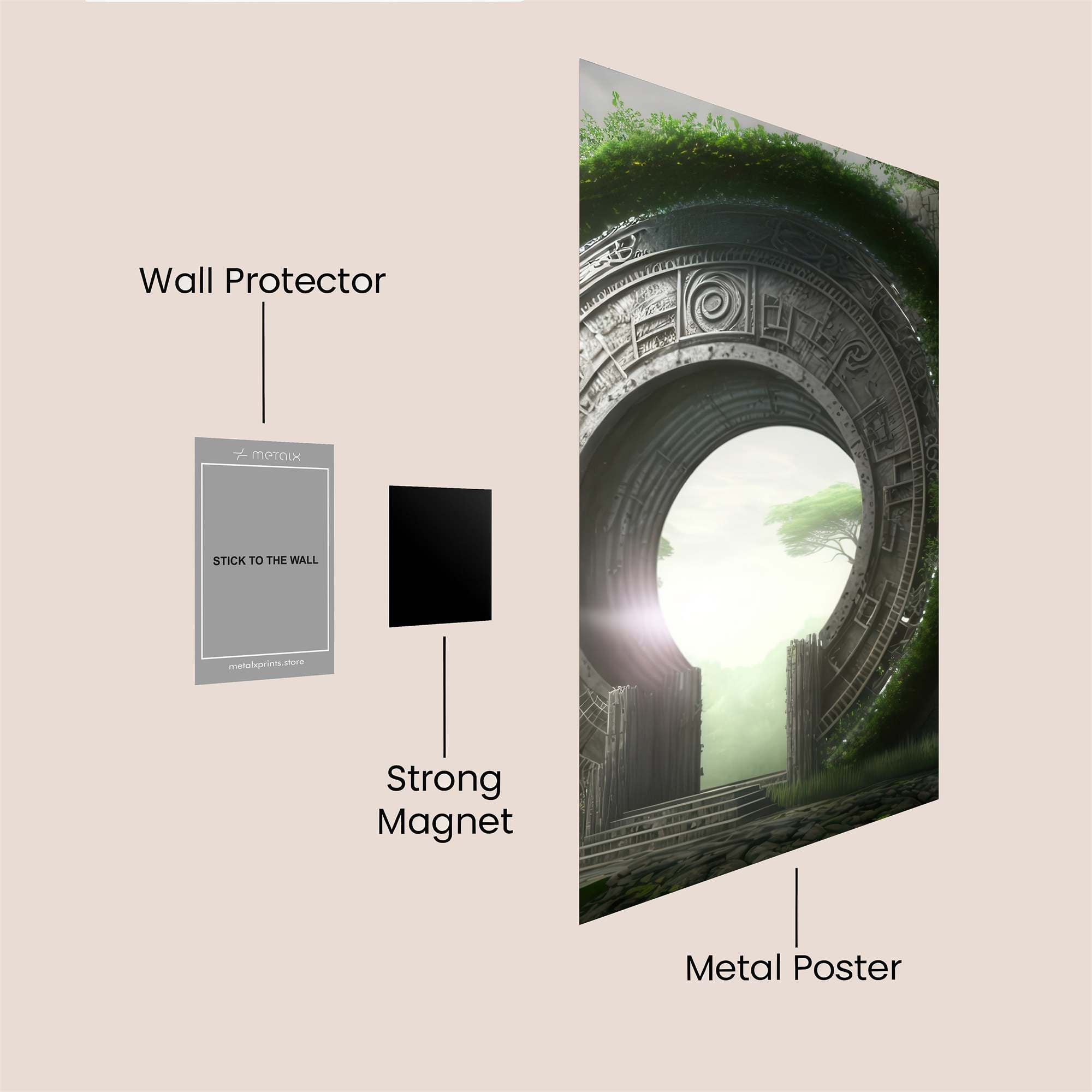 Portal Serenity Safe Wall Magnetic / M