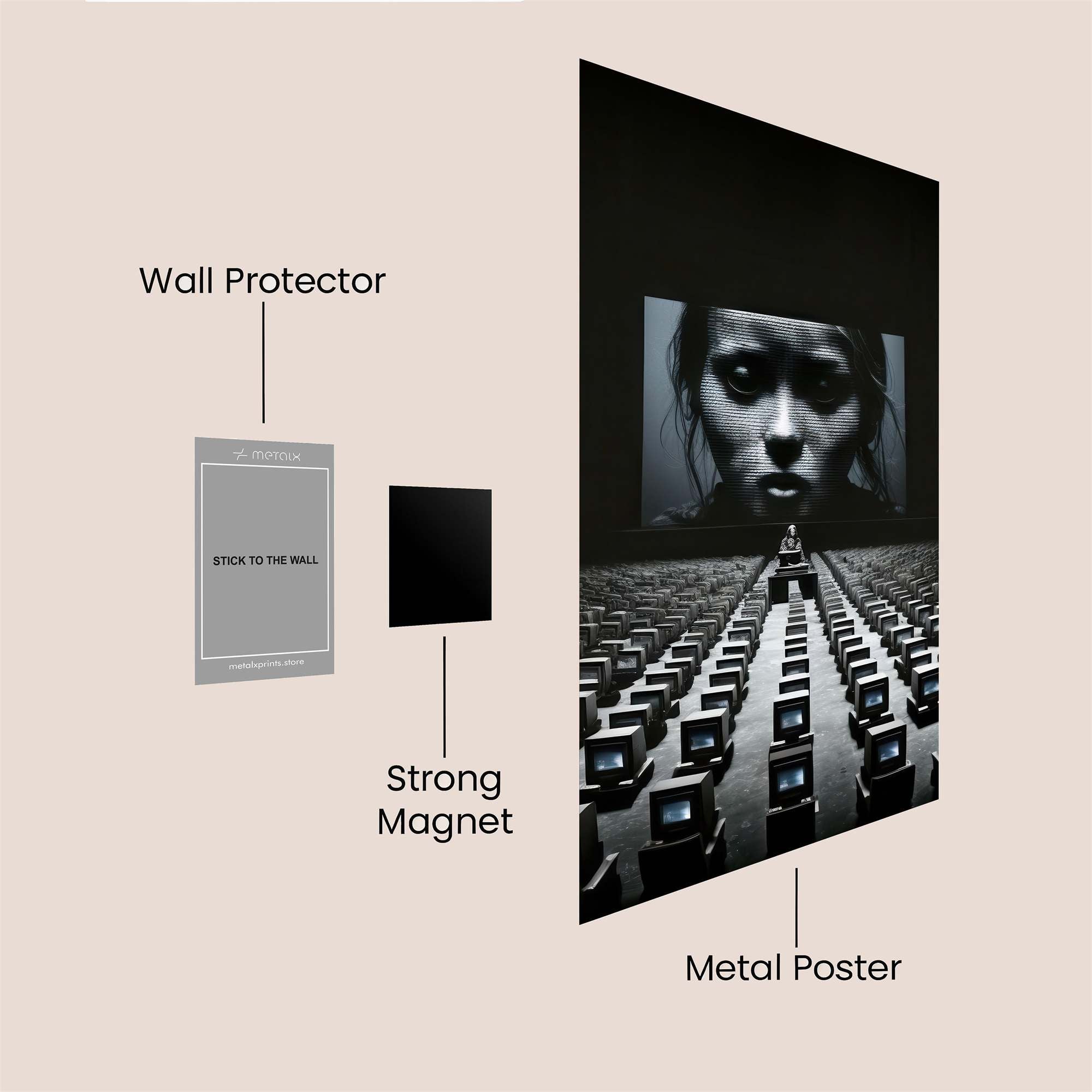 Surveillance Dread Safe Wall Magnetic / M