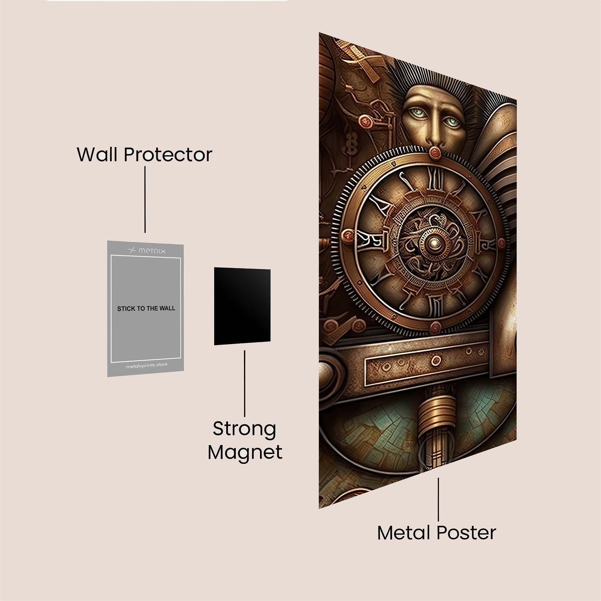 Clockwork Enigma Safe Wall Magnetic / M