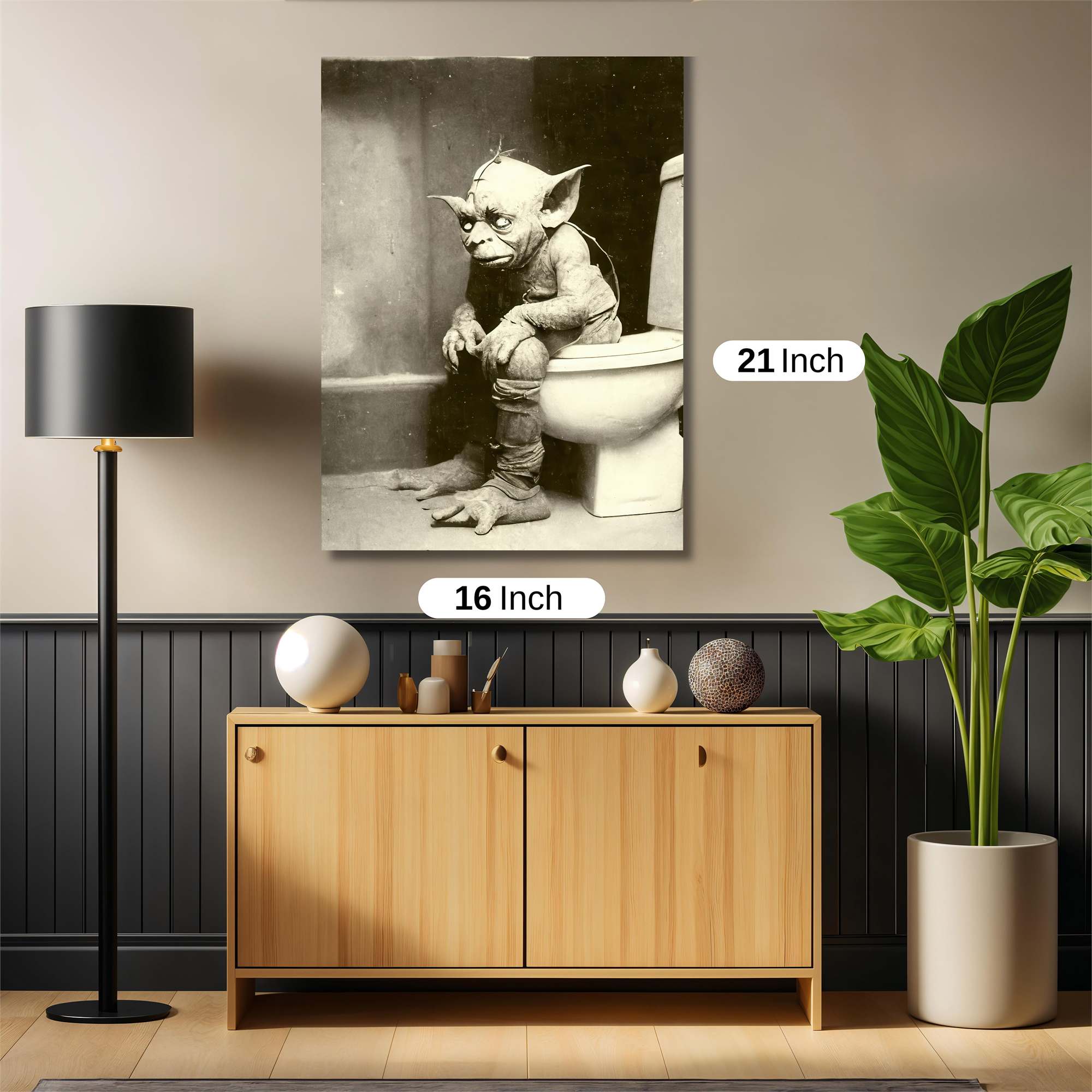 Yoda Pensive Safe Wall Magnetic / M