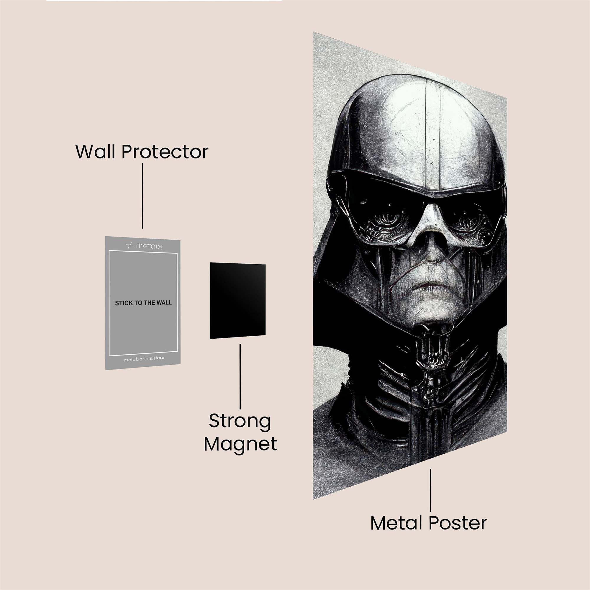 Vader Eerie Safe Wall Magnetic / M