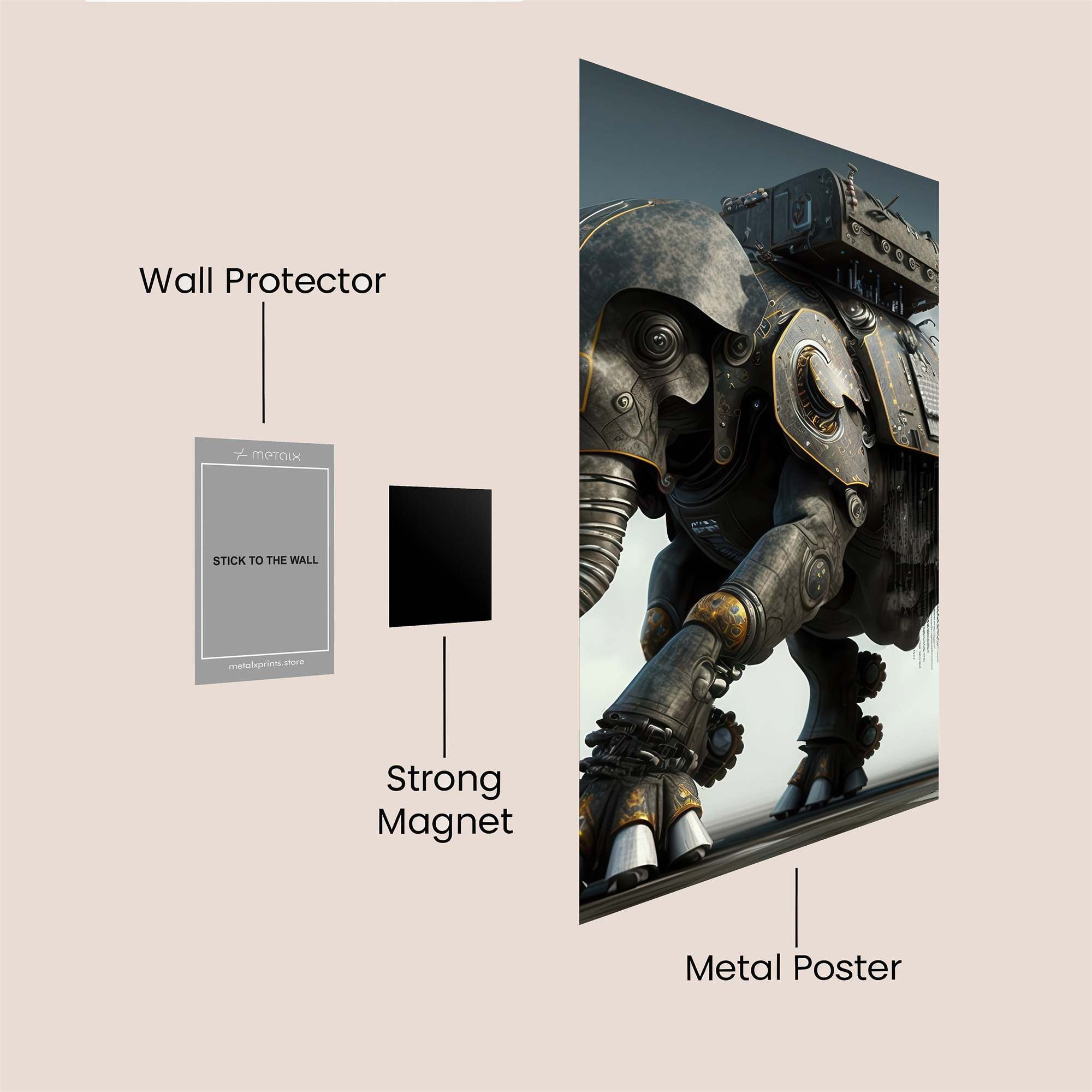 Mecha Majesty Safe Wall Magnetic / M