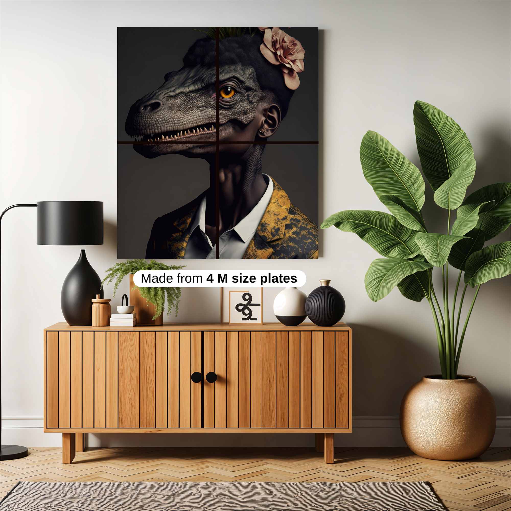 Dapper Dinosaur Safe Wall Magnetic / M