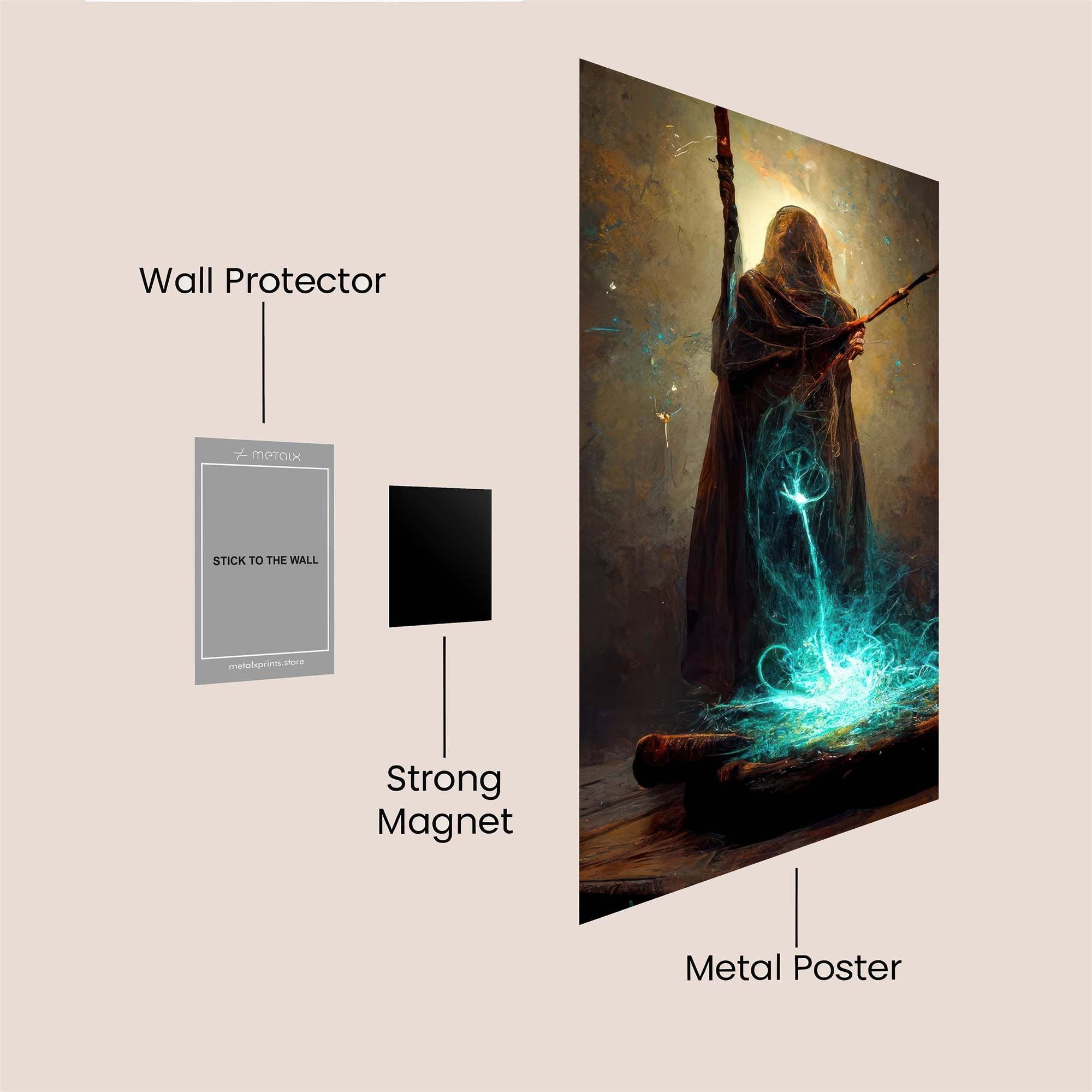 Sorcerer Enchanting Safe Wall Magnetic / M