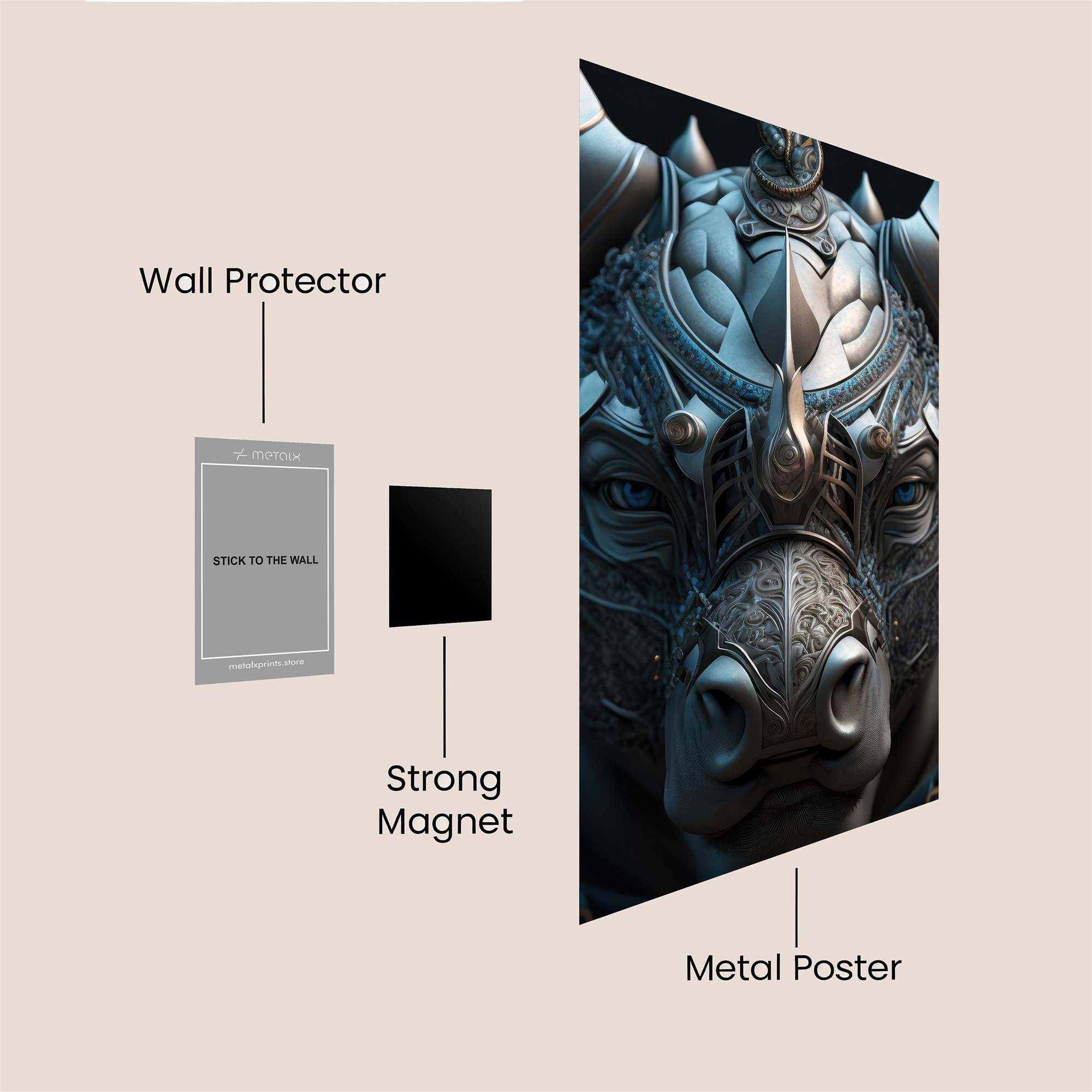 Minotaur Majestic Safe Wall Magnetic / M
