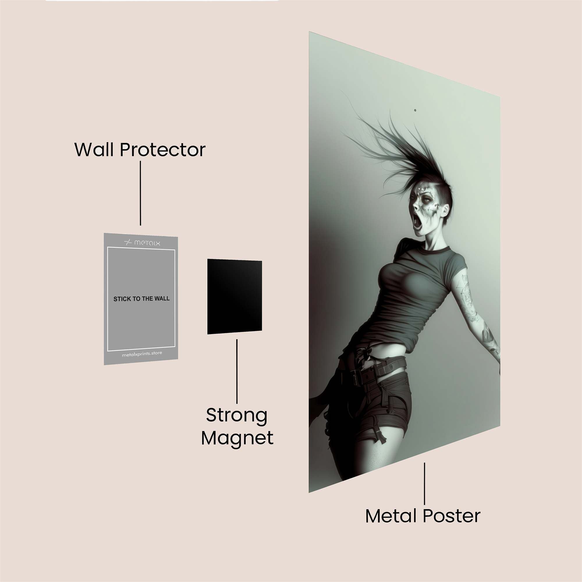 Rebel Unleashed Safe Wall Magnetic / M