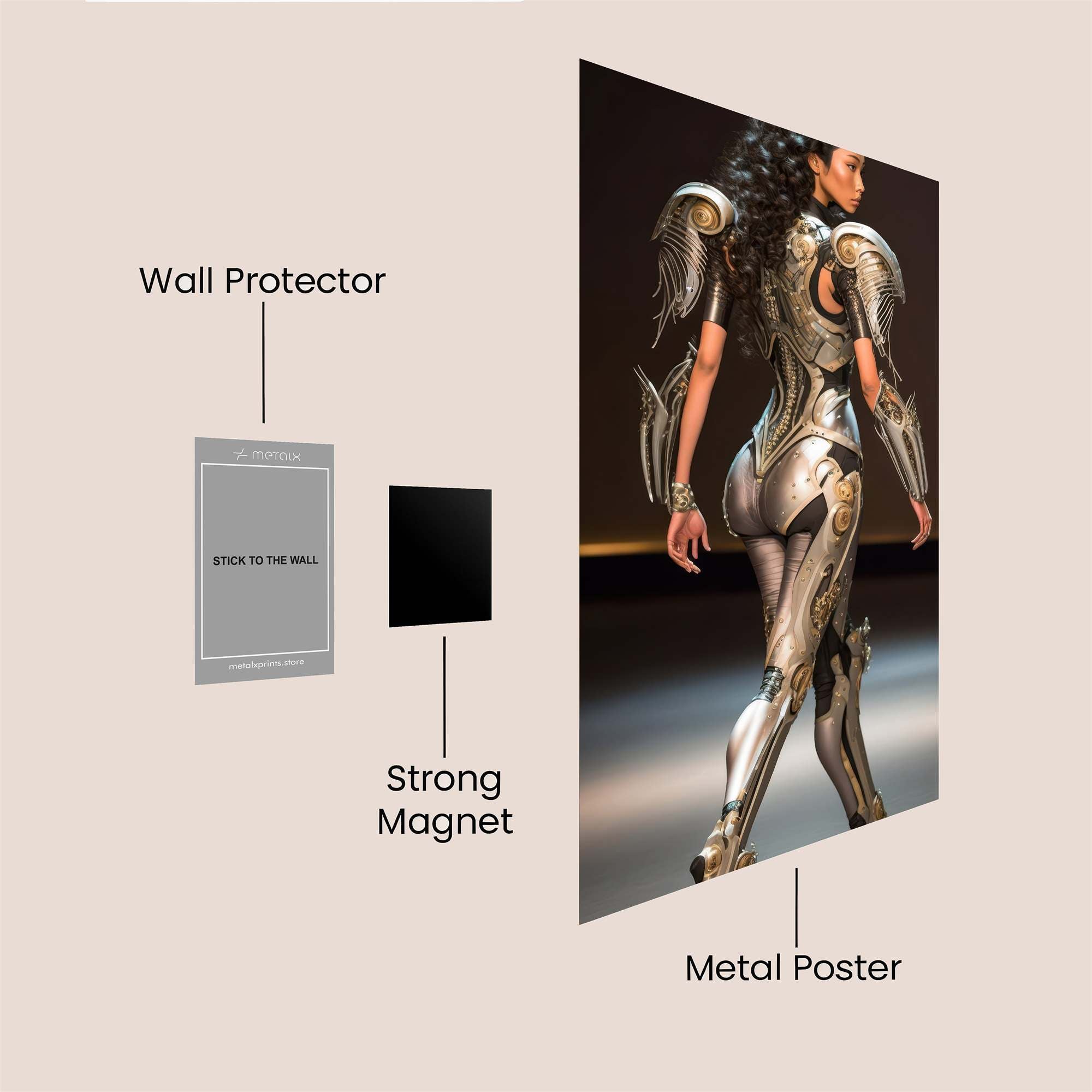 Cyber Enigma Safe Wall Magnetic / M