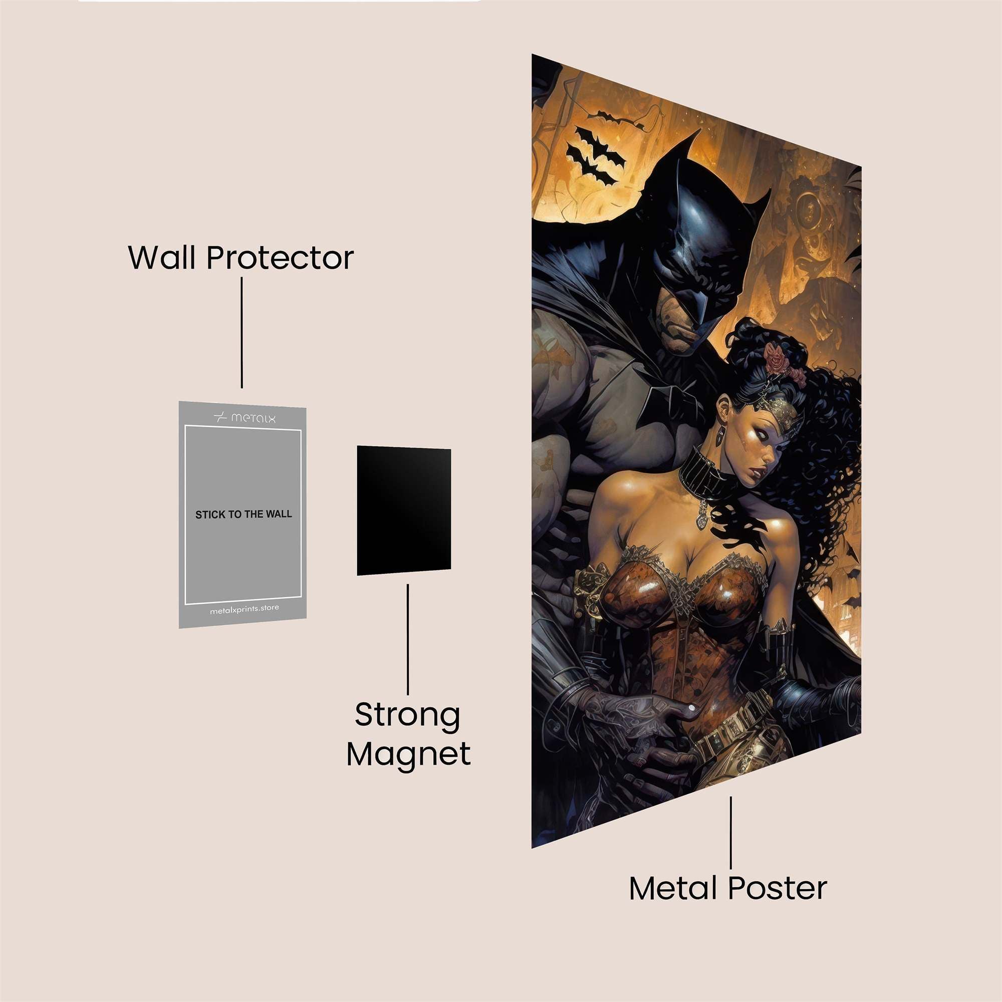 Batman Passionate Safe Wall Magnetic / M