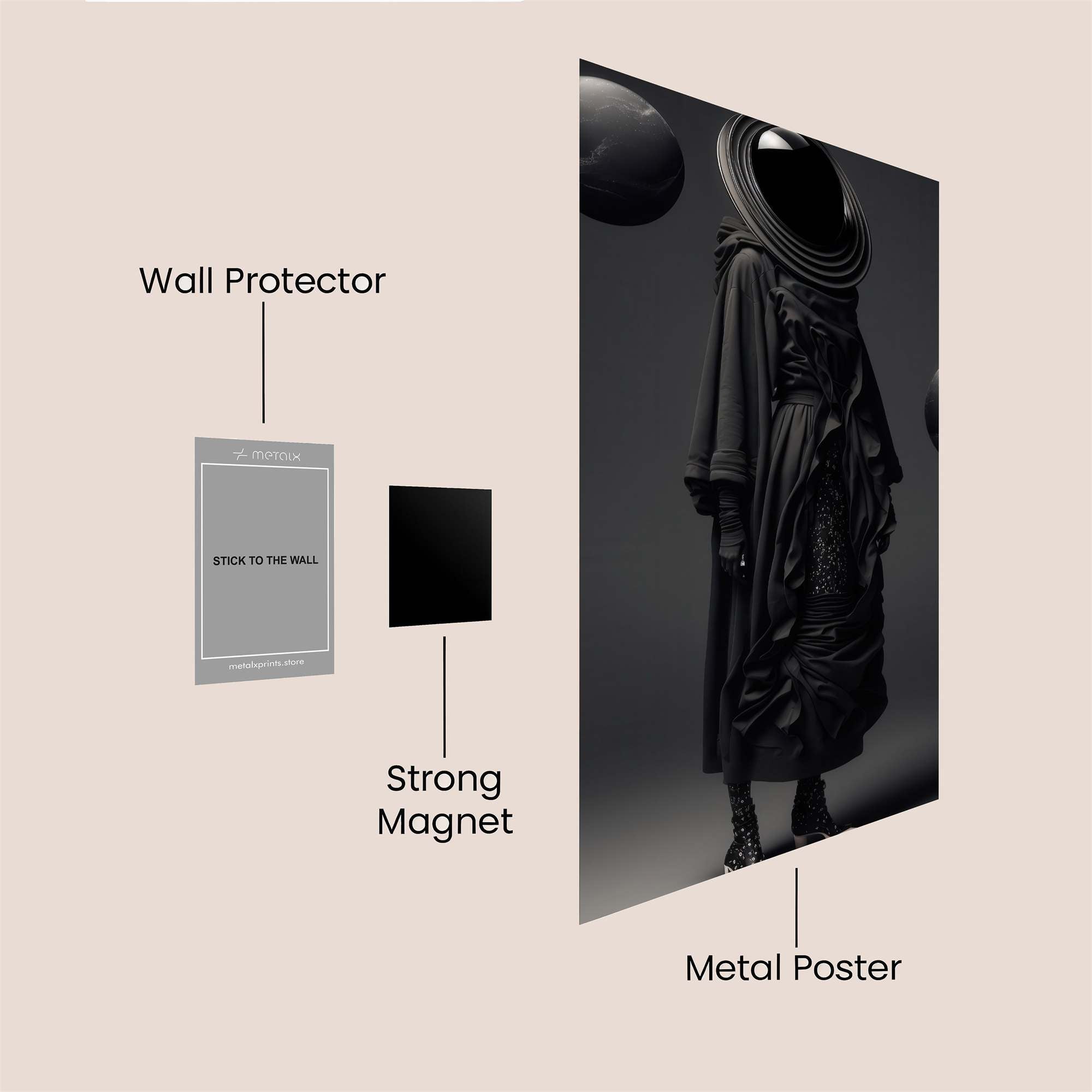 Void Whisper Safe Wall Magnetic / M