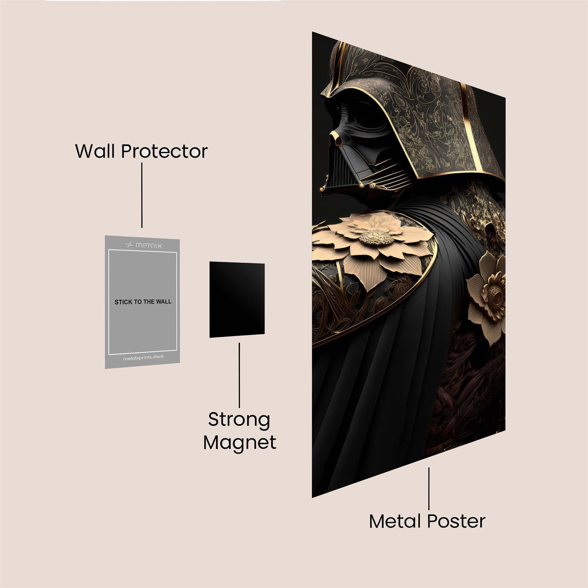 Vader Elegant Safe Wall Magnetic / M