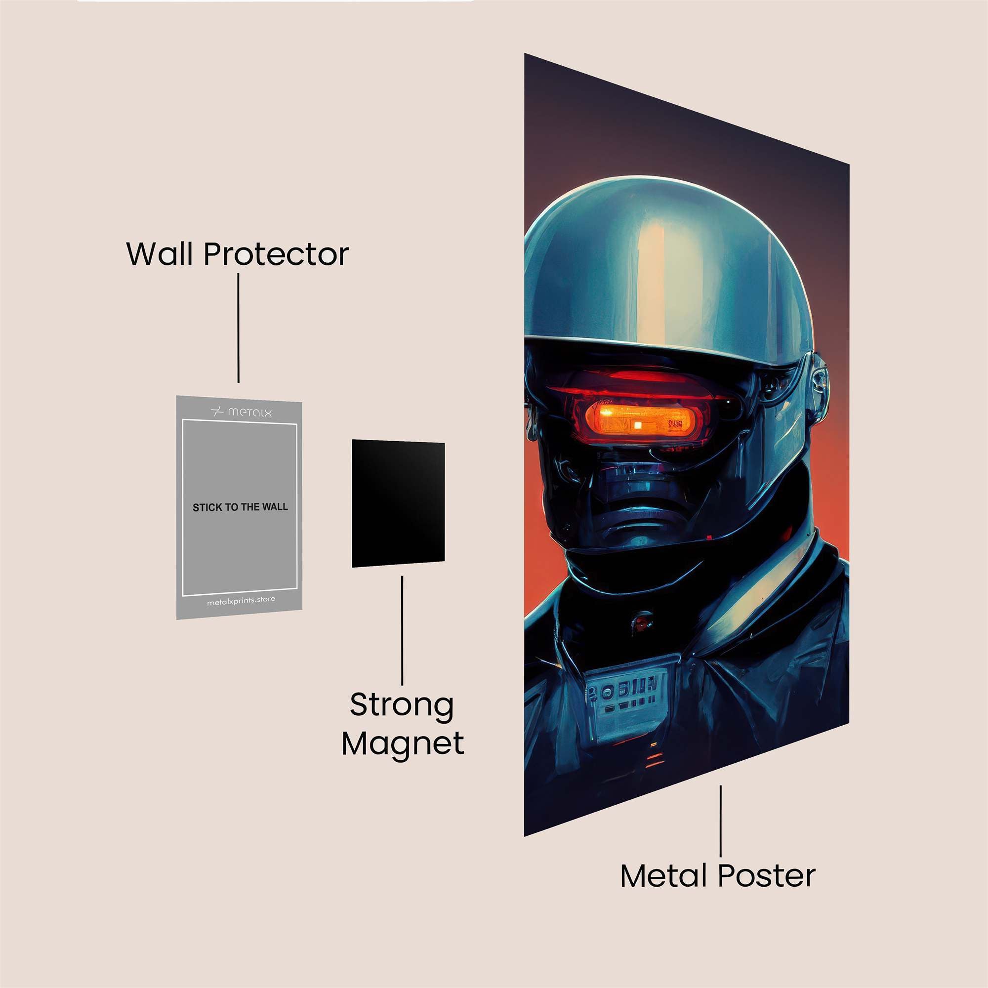 Robo Enigma Safe Wall Magnetic / M