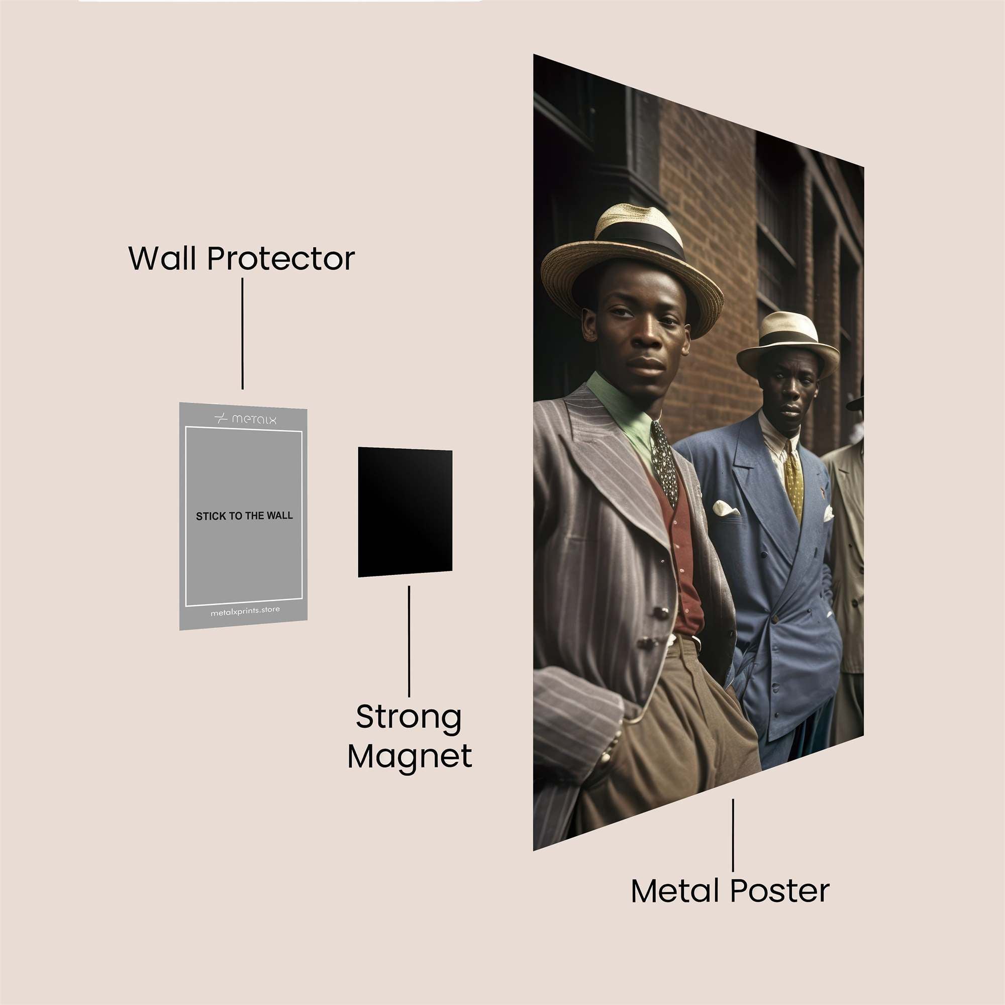 Zoot Suits Safe Wall Magnetic / M