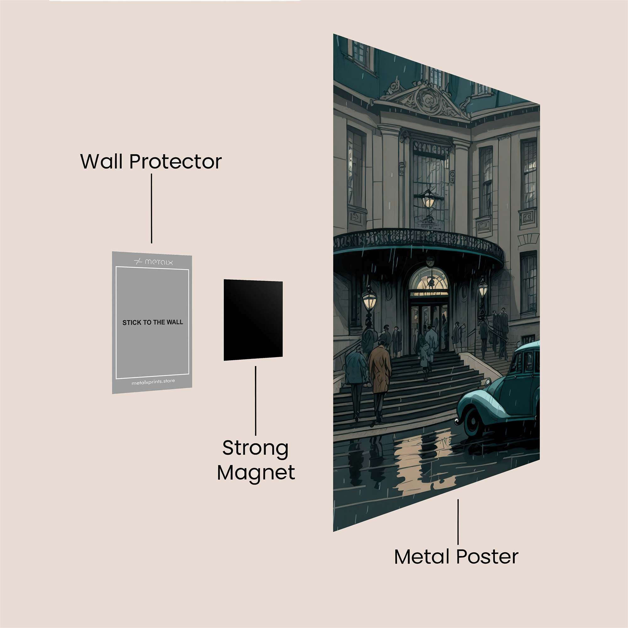Ritz Melancholy Safe Wall Magnetic / M