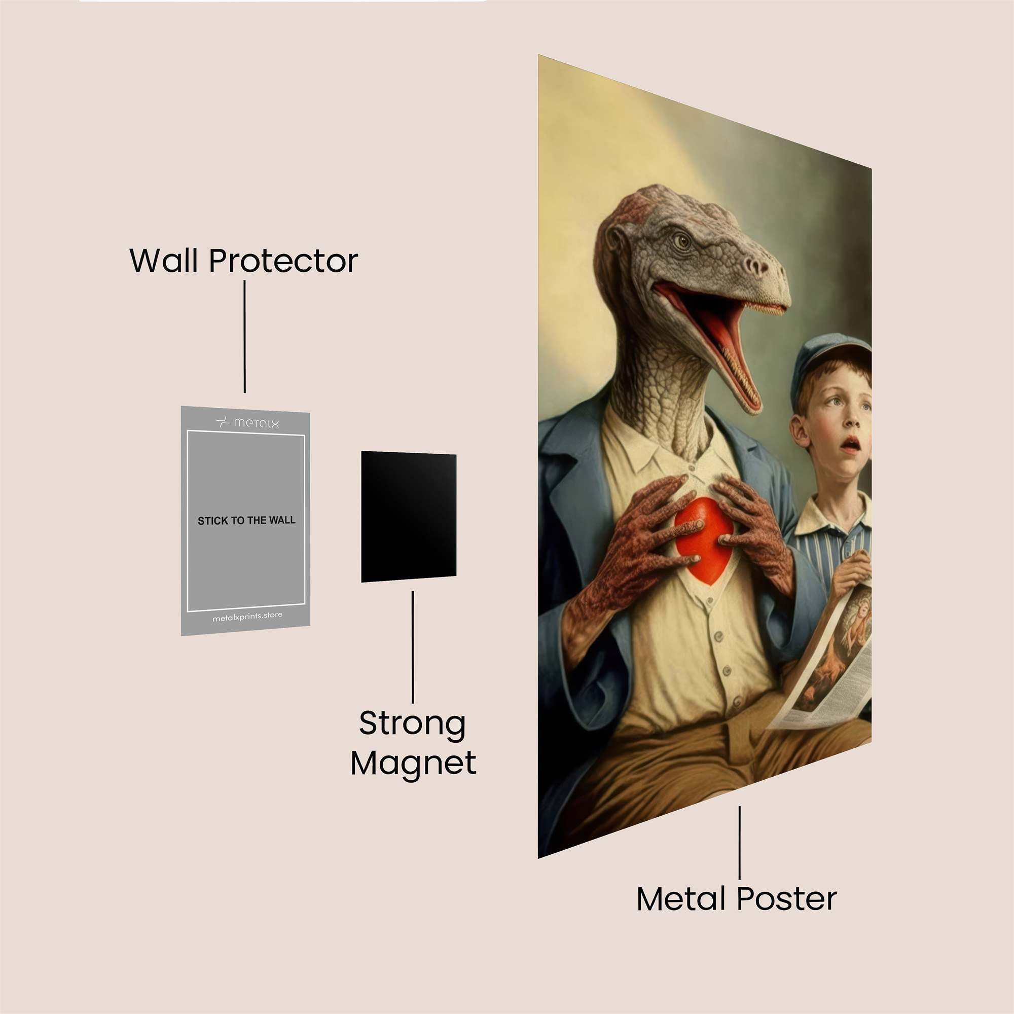 Dino Confession Safe Wall Magnetic / M