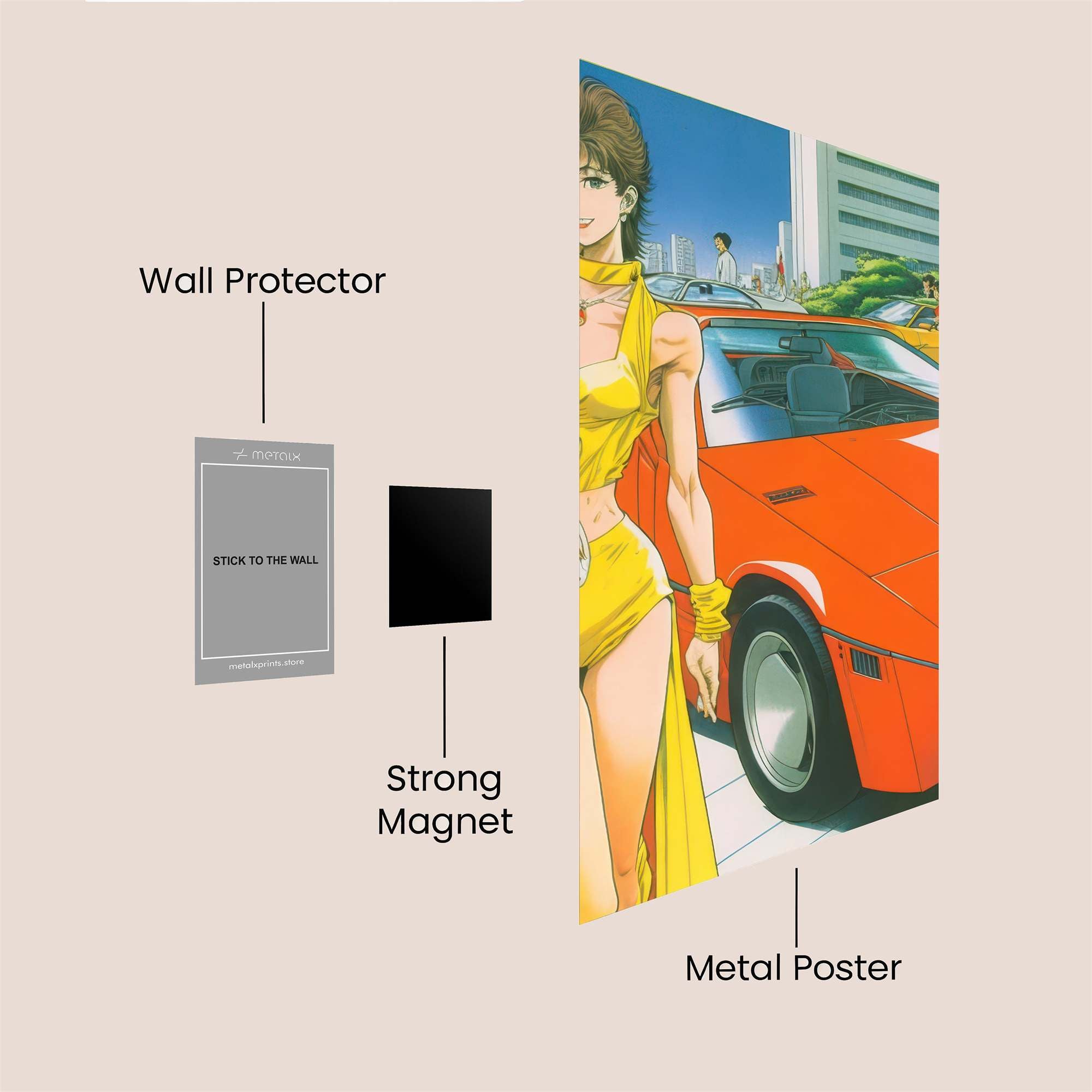 Kelly Confident Safe Wall Magnetic / M