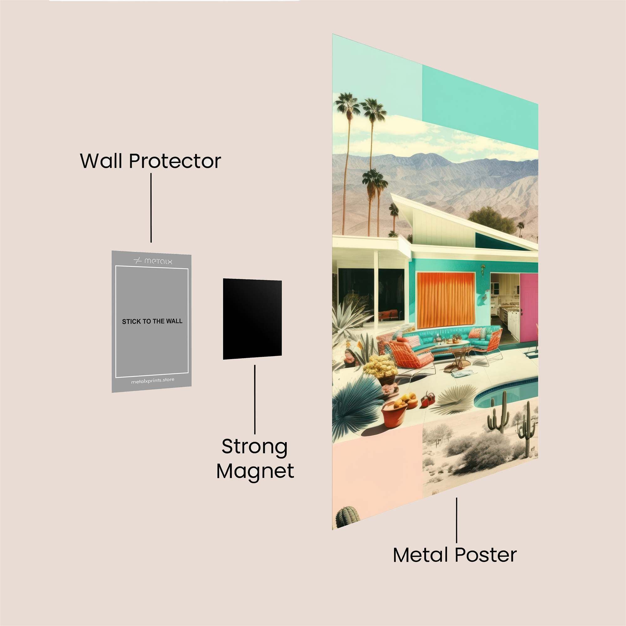 Palm Springs Vibrant Safe Wall Magnetic / M