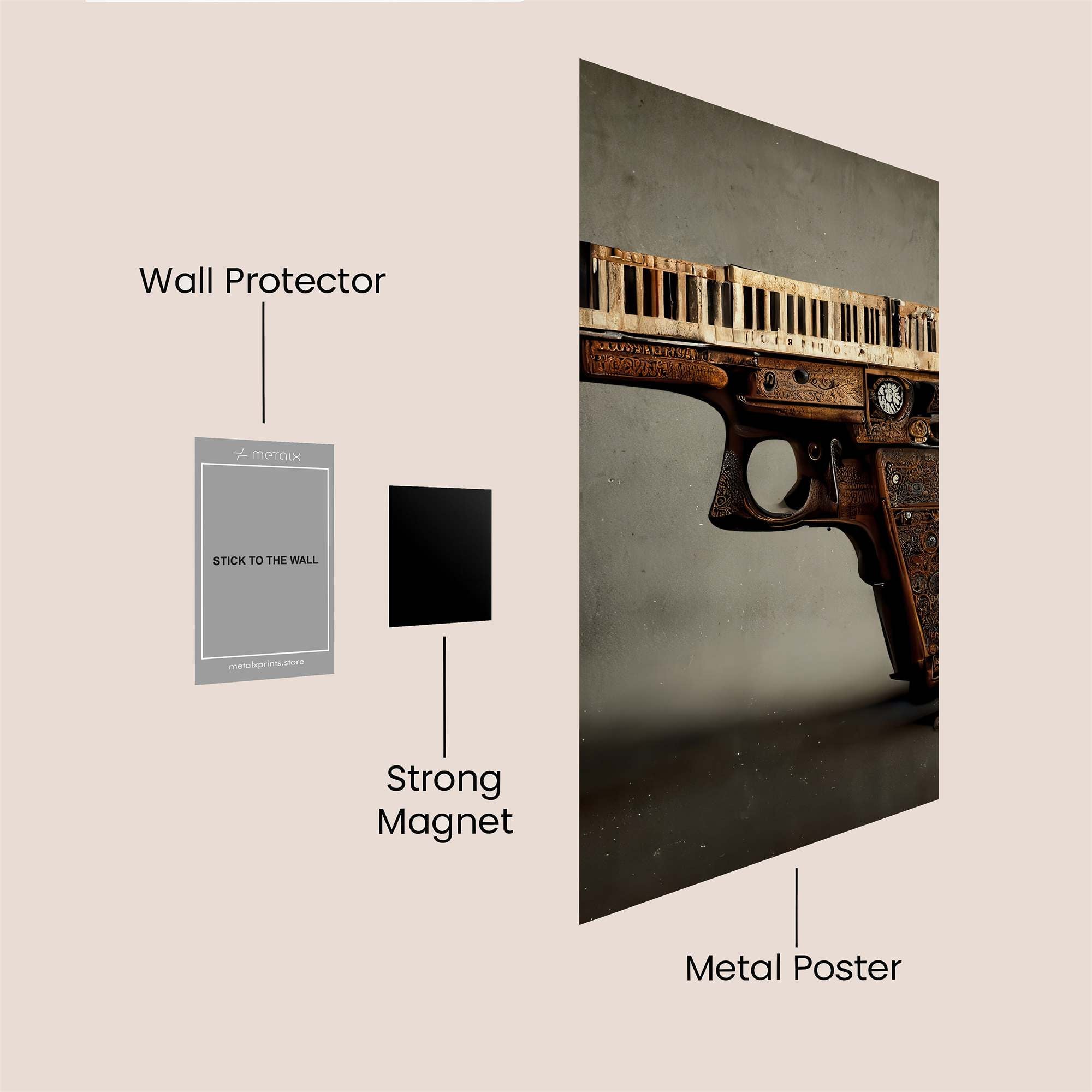 Piano Paradox Safe Wall Magnetic / M