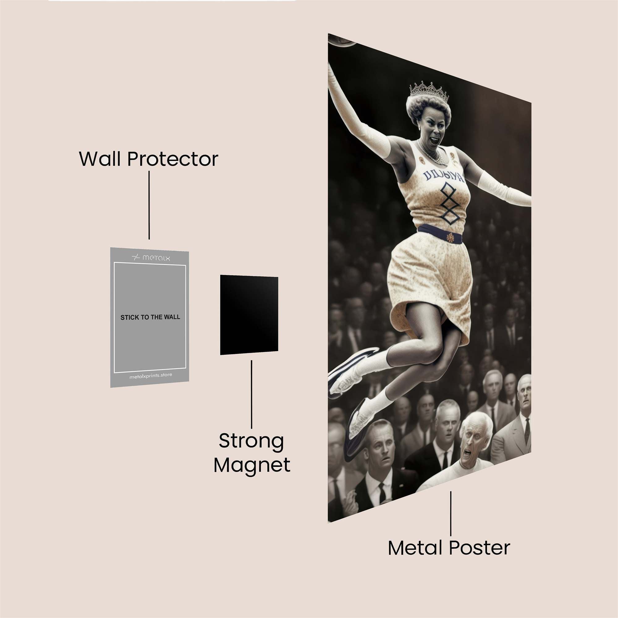 Queen Leap Safe Wall Magnetic / M