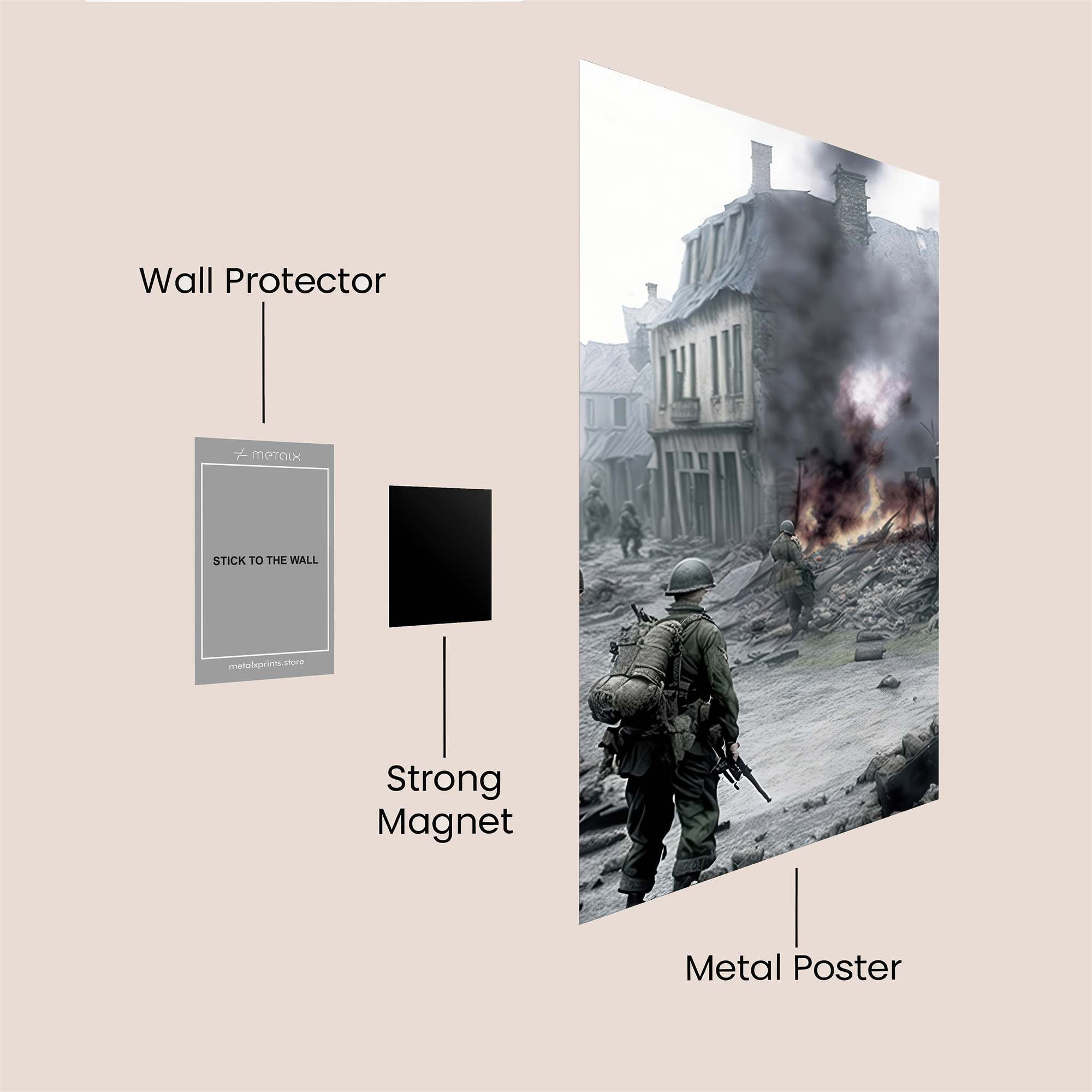 Normandy Inferno Safe Wall Magnetic / M