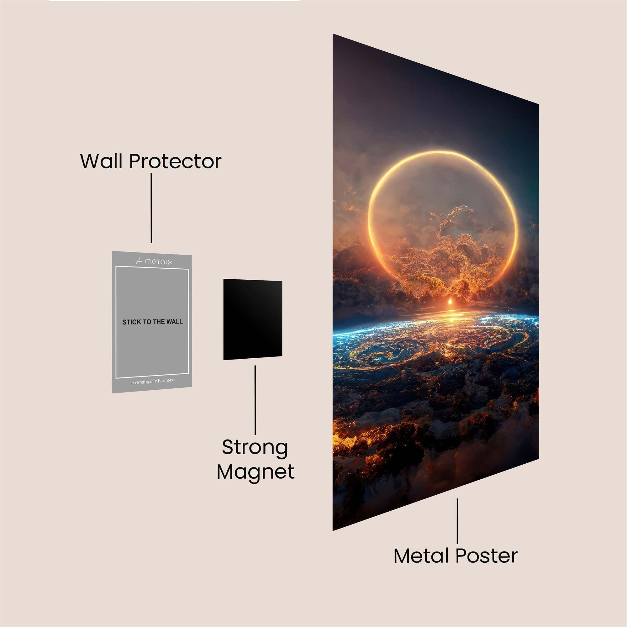 Cosmic Serenity Safe Wall Magnetic / M