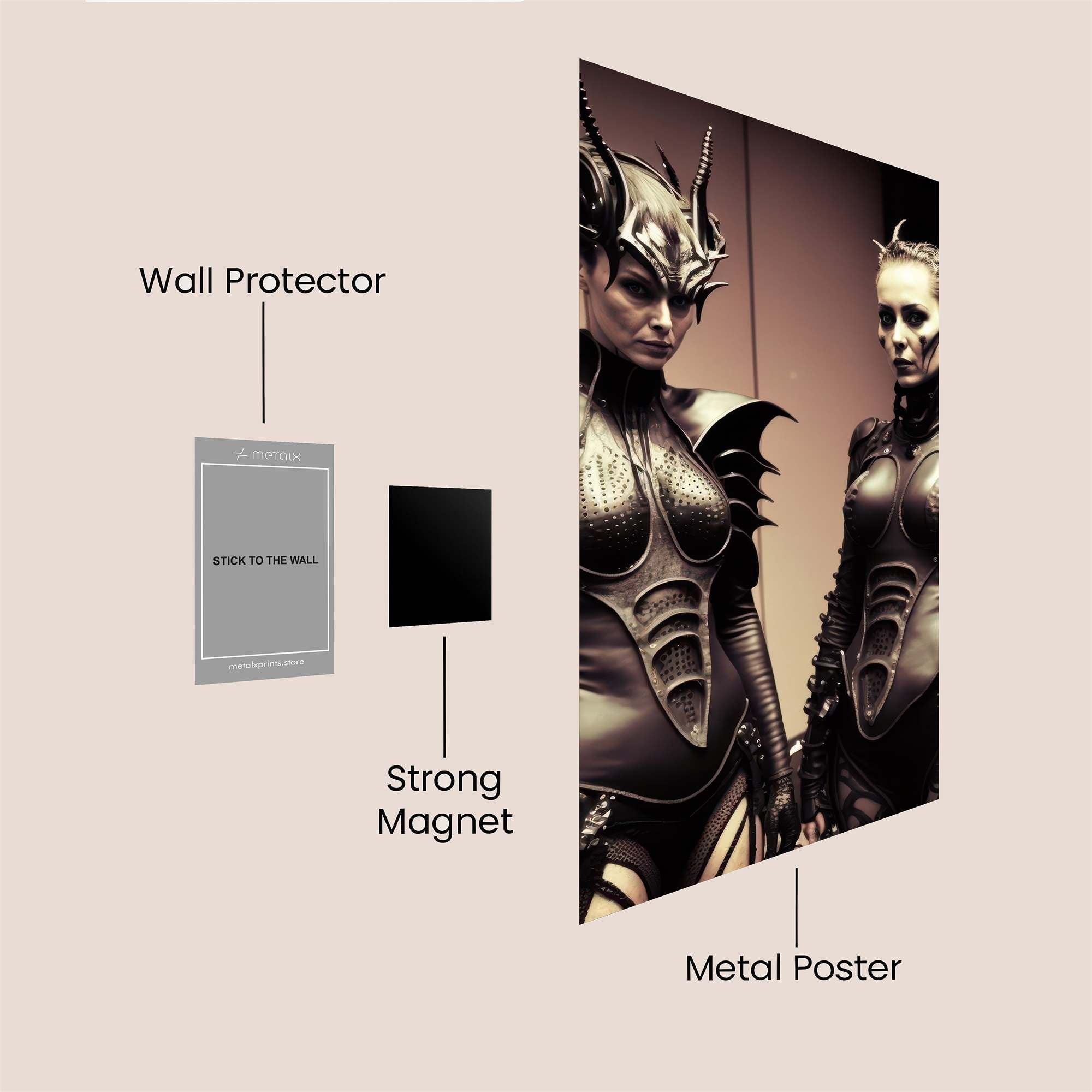 Daemon Queens Safe Wall Magnetic / M