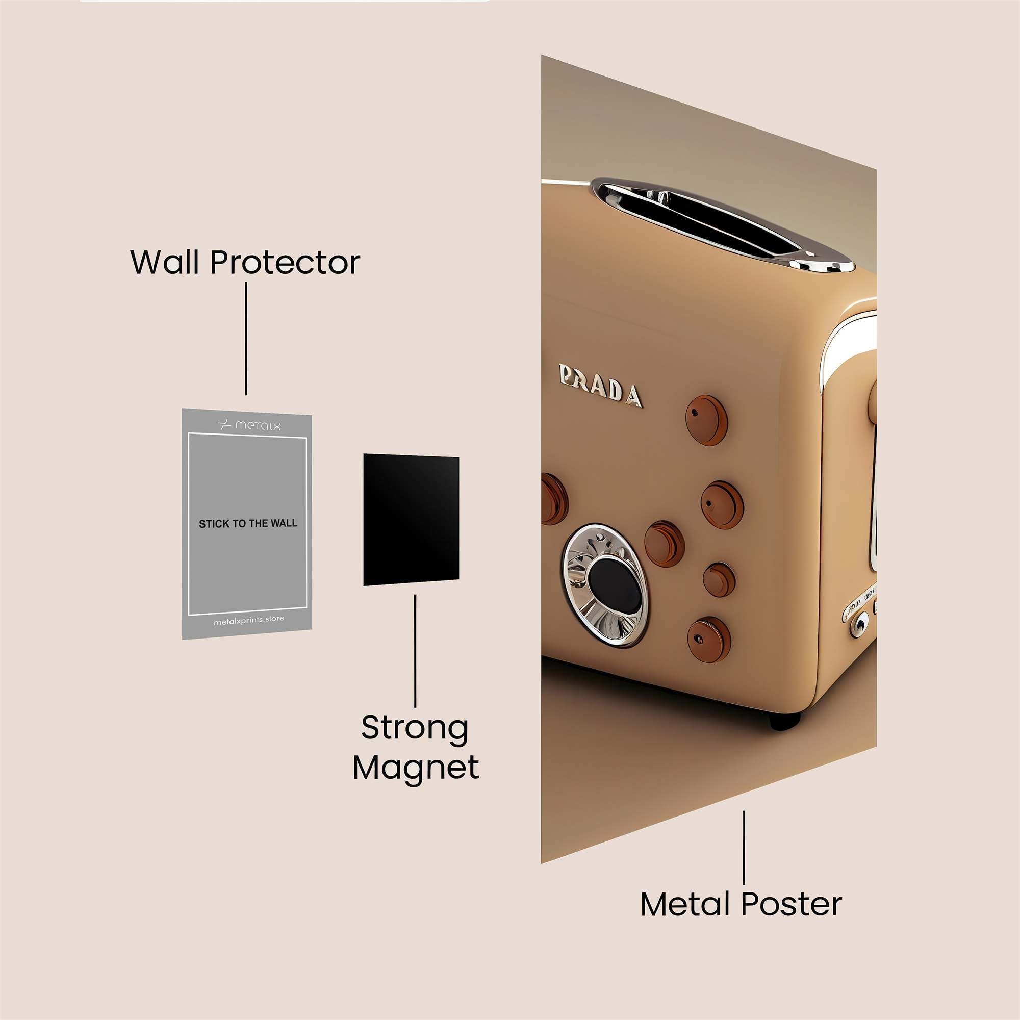 Prada Toaster Safe Wall Magnetic / M