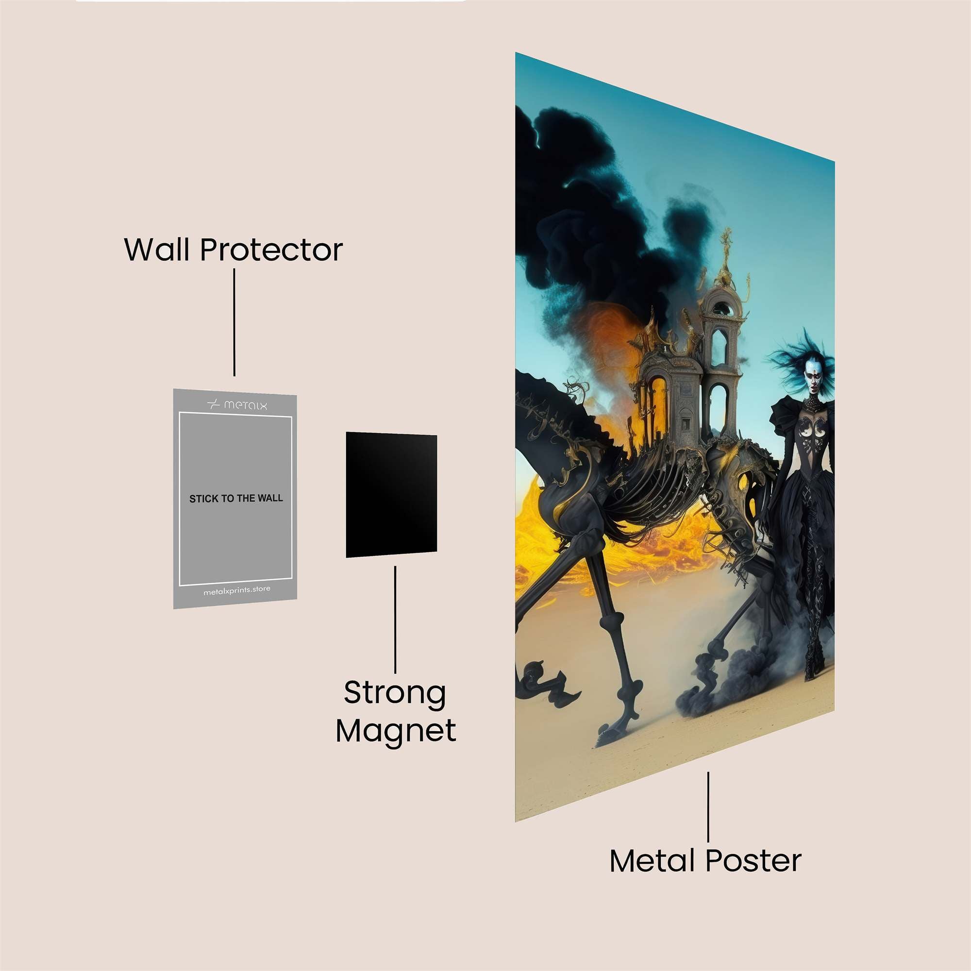 Apocalypse Elegance Safe Wall Magnetic / M