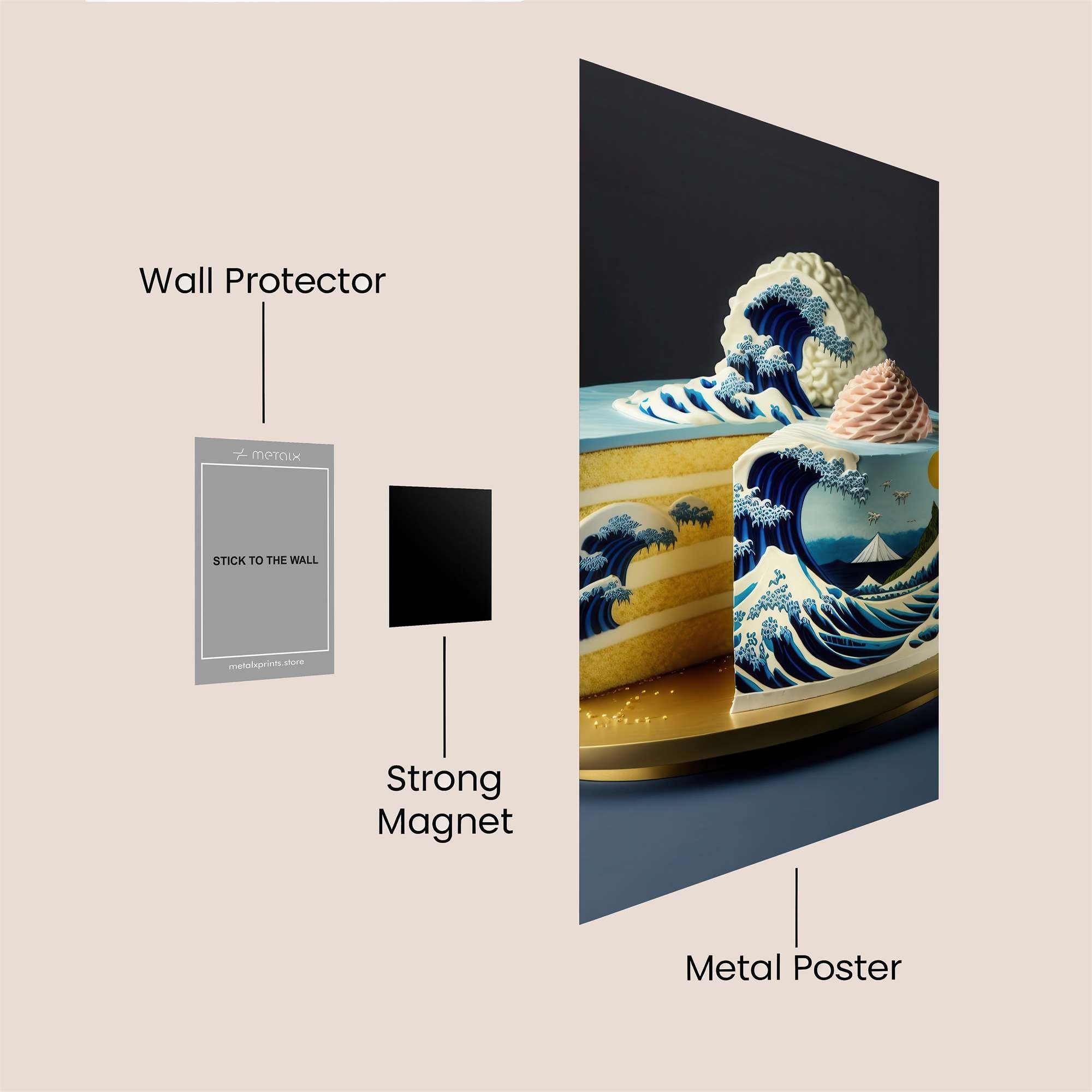 Wave Whimsy Safe Wall Magnetic / M