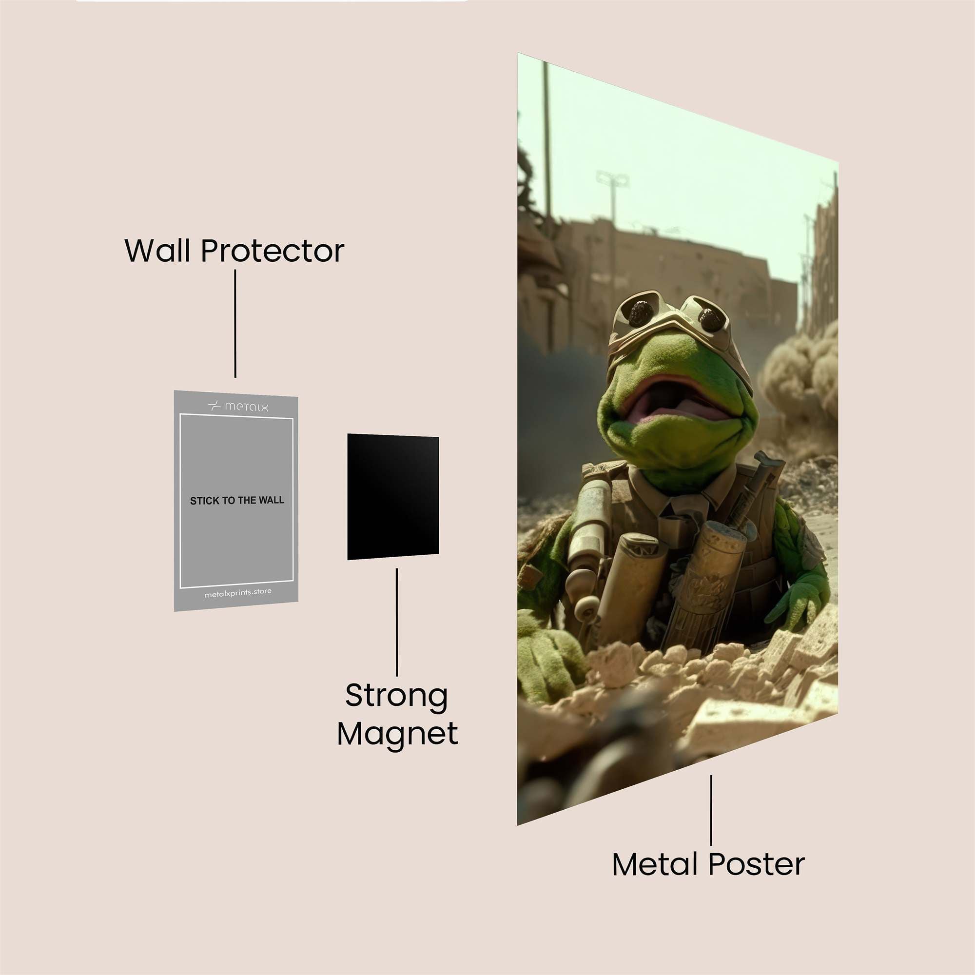 Kermit Combat Safe Wall Magnetic / M