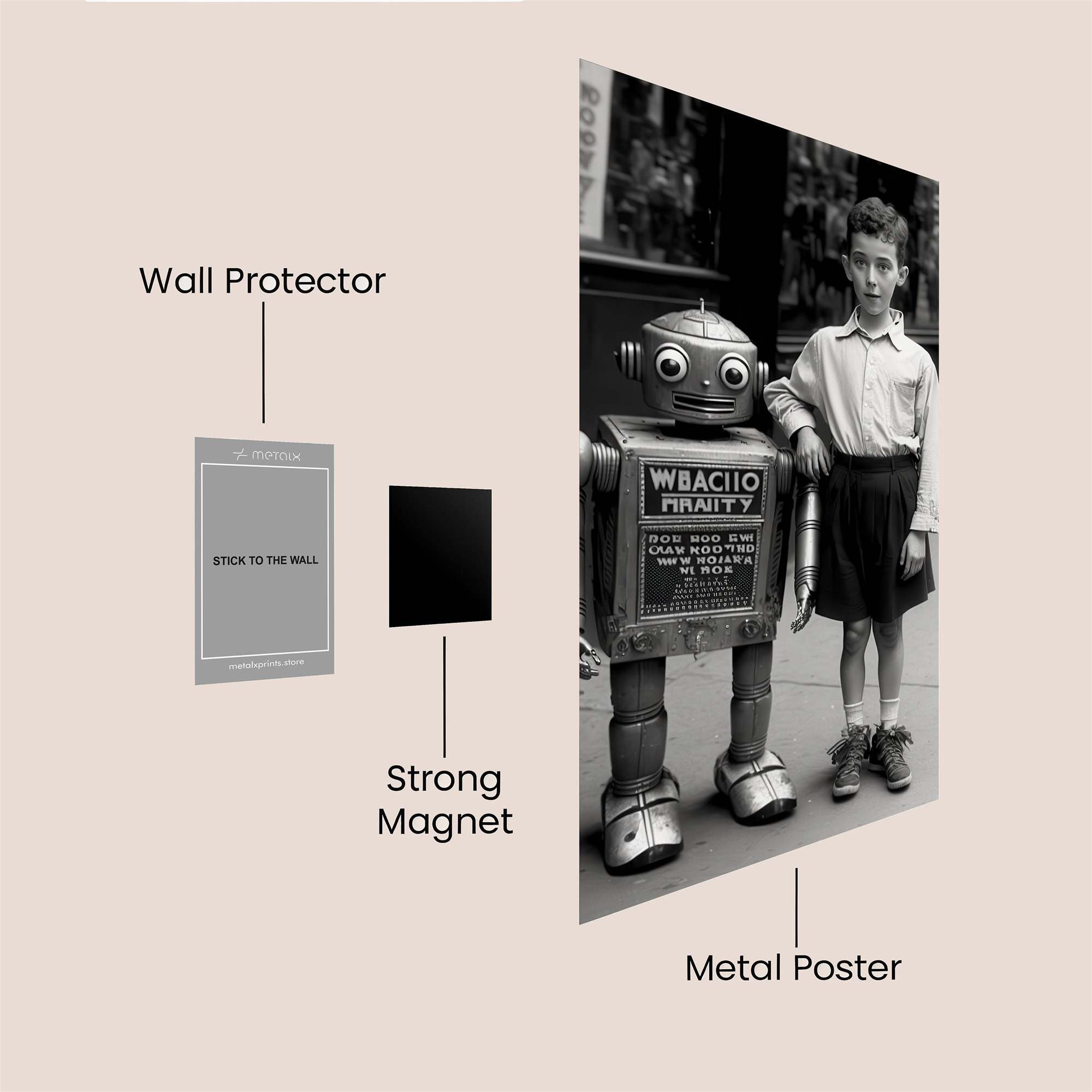 Robot Wonder Safe Wall Magnetic / M