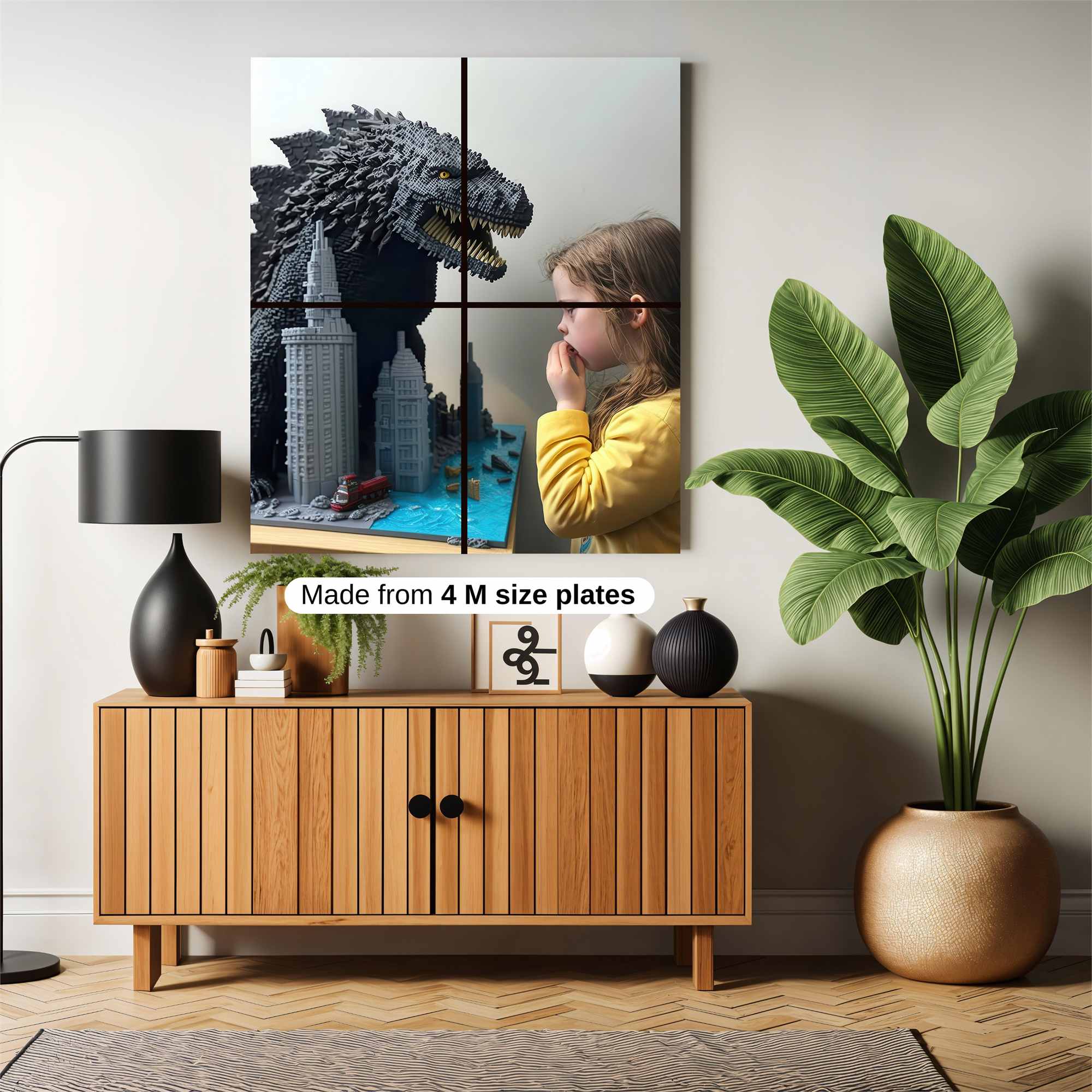 Godzilla Wonder Safe Wall Magnetic / M