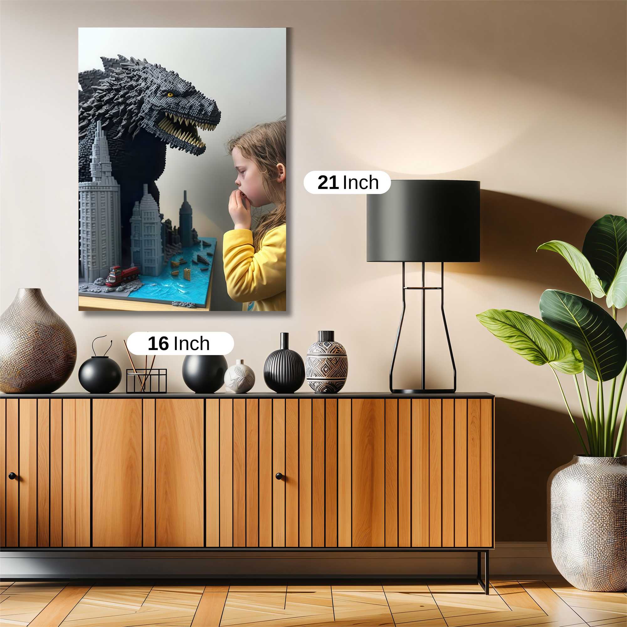 Godzilla Wonder Safe Wall Magnetic / M