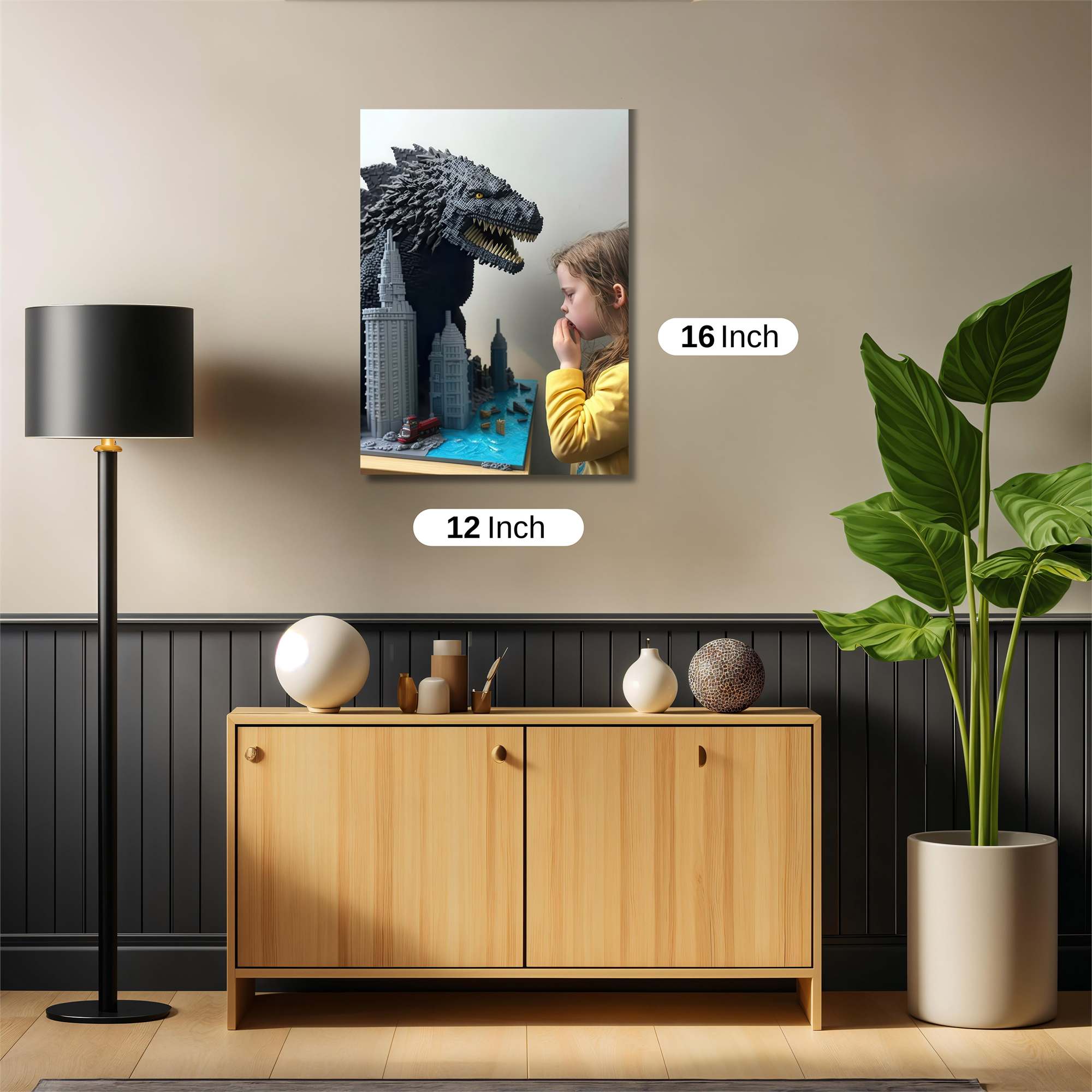 Godzilla Wonder Safe Wall Magnetic / M