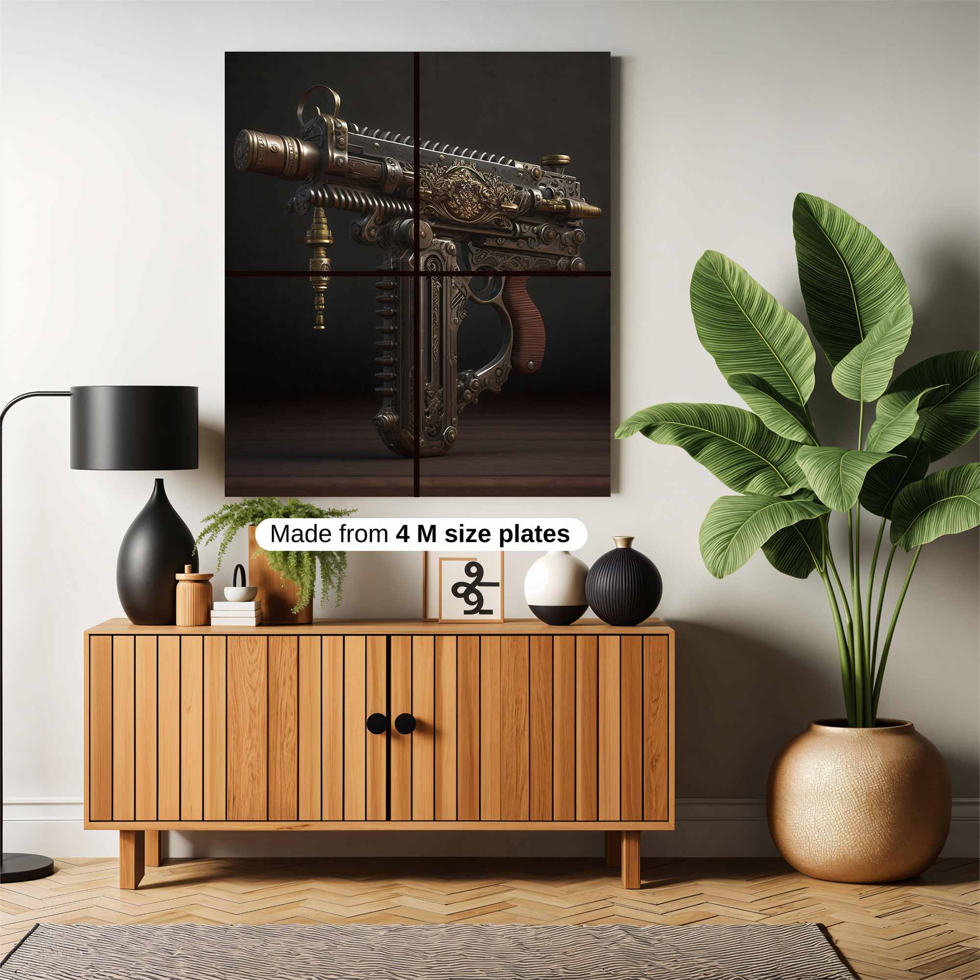 Steampunk Intricacy Safe Wall Magnetic / M