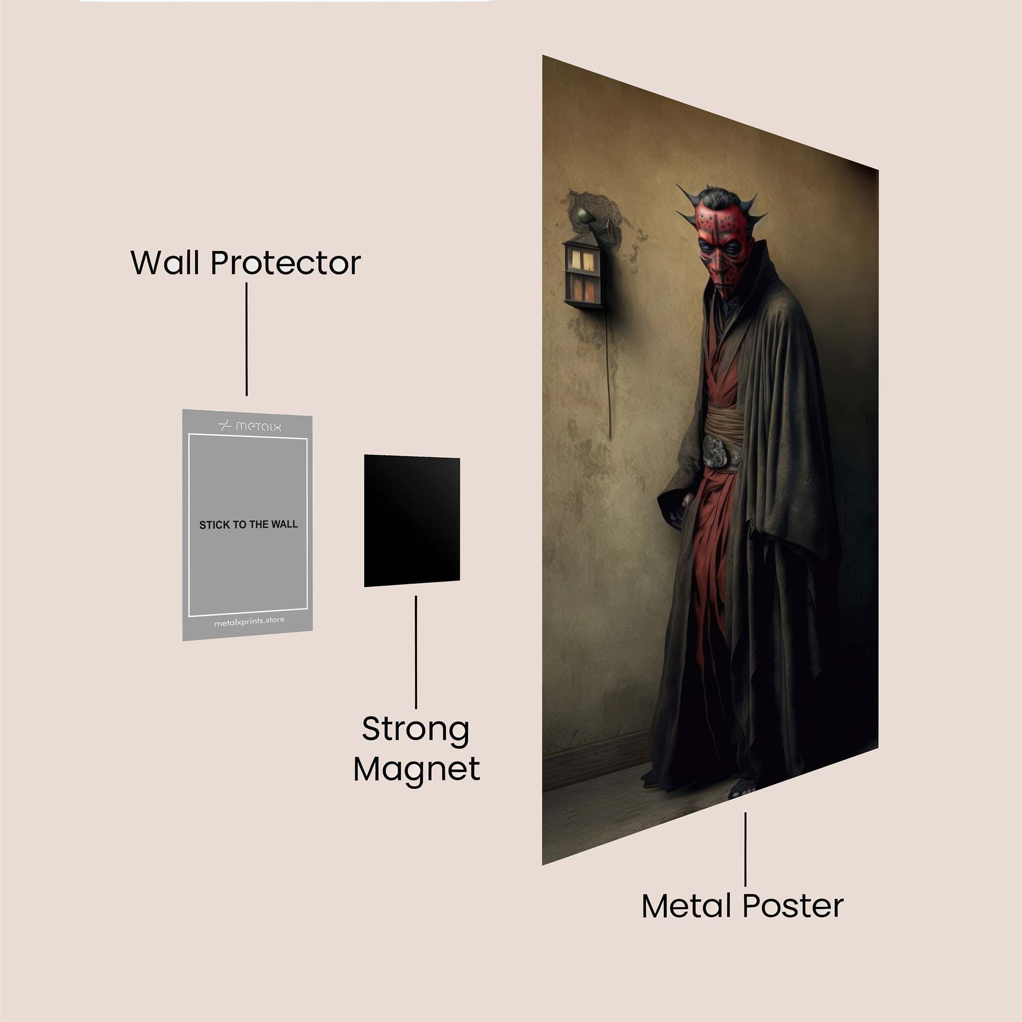 Darth Eerie Safe Wall Magnetic / M