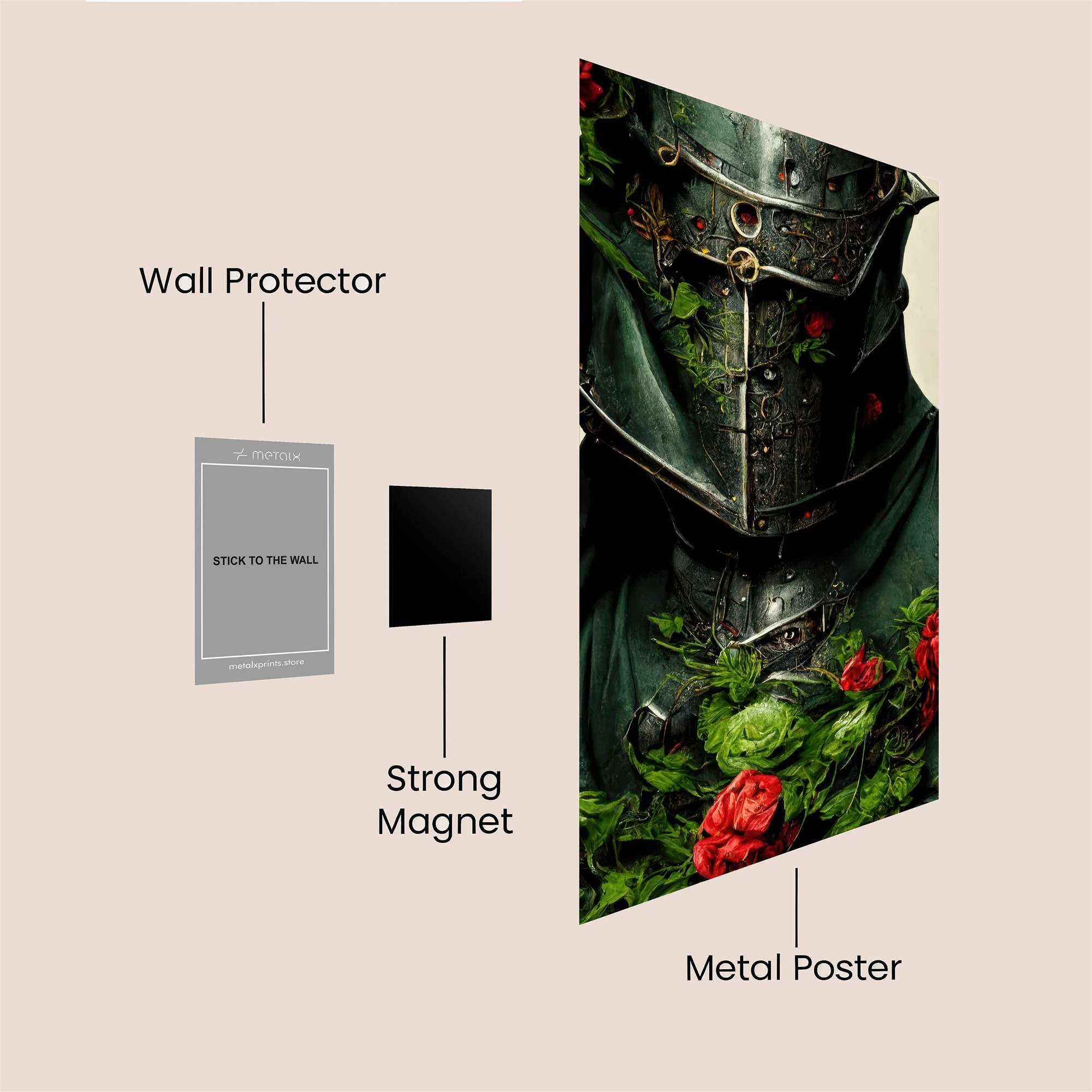 Knightly Bloom Safe Wall Magnetic / M