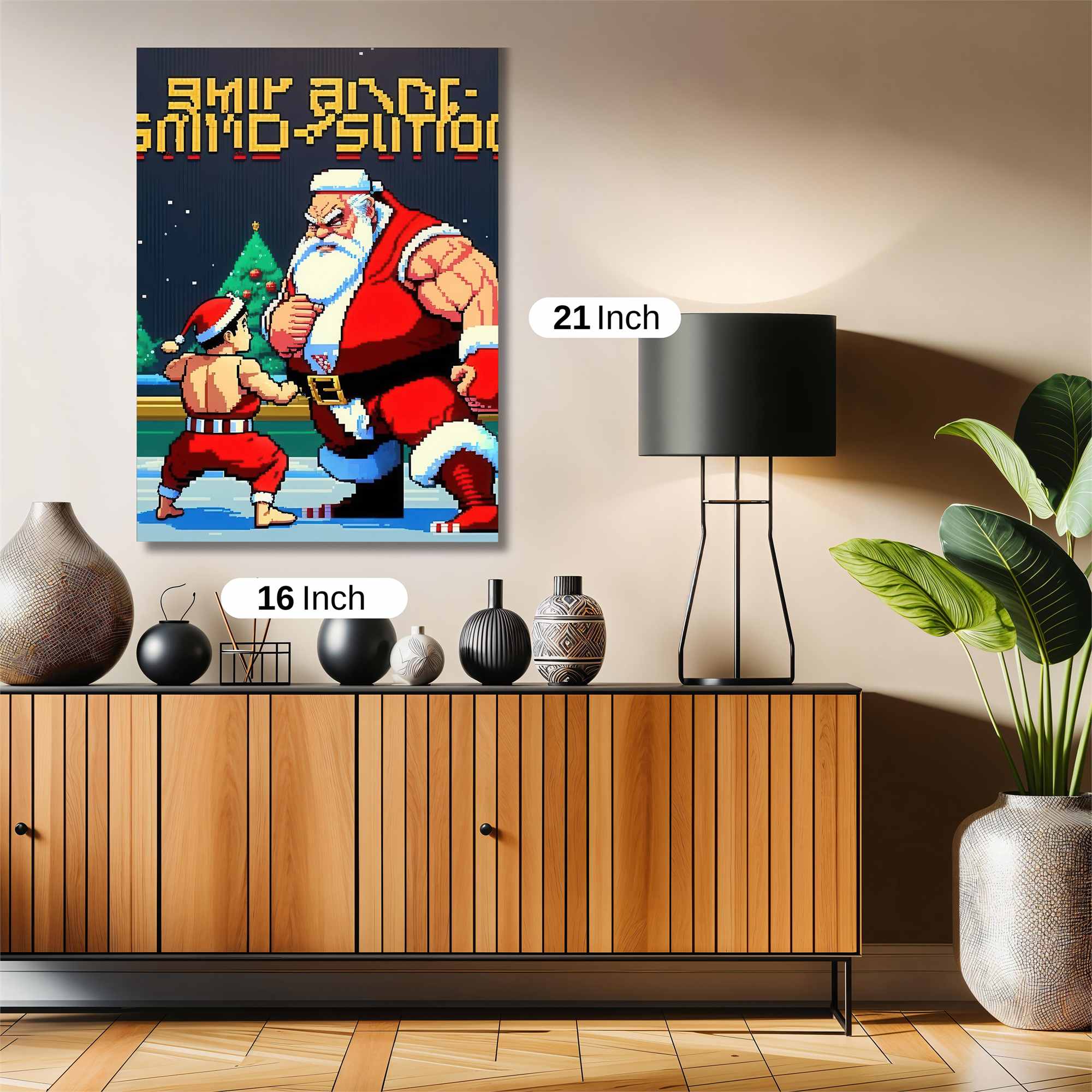 Santa Showdown Safe Wall Magnetic / M