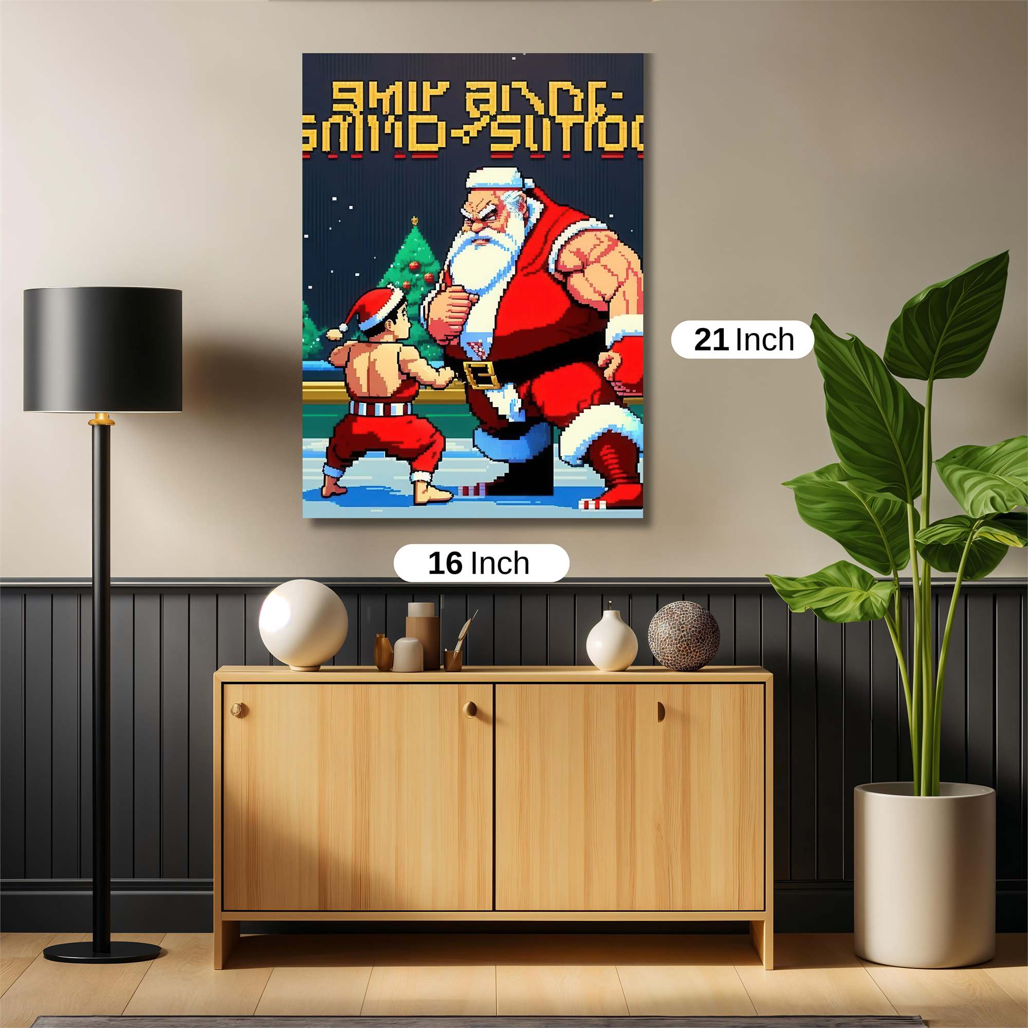 Santa Showdown Safe Wall Magnetic / M