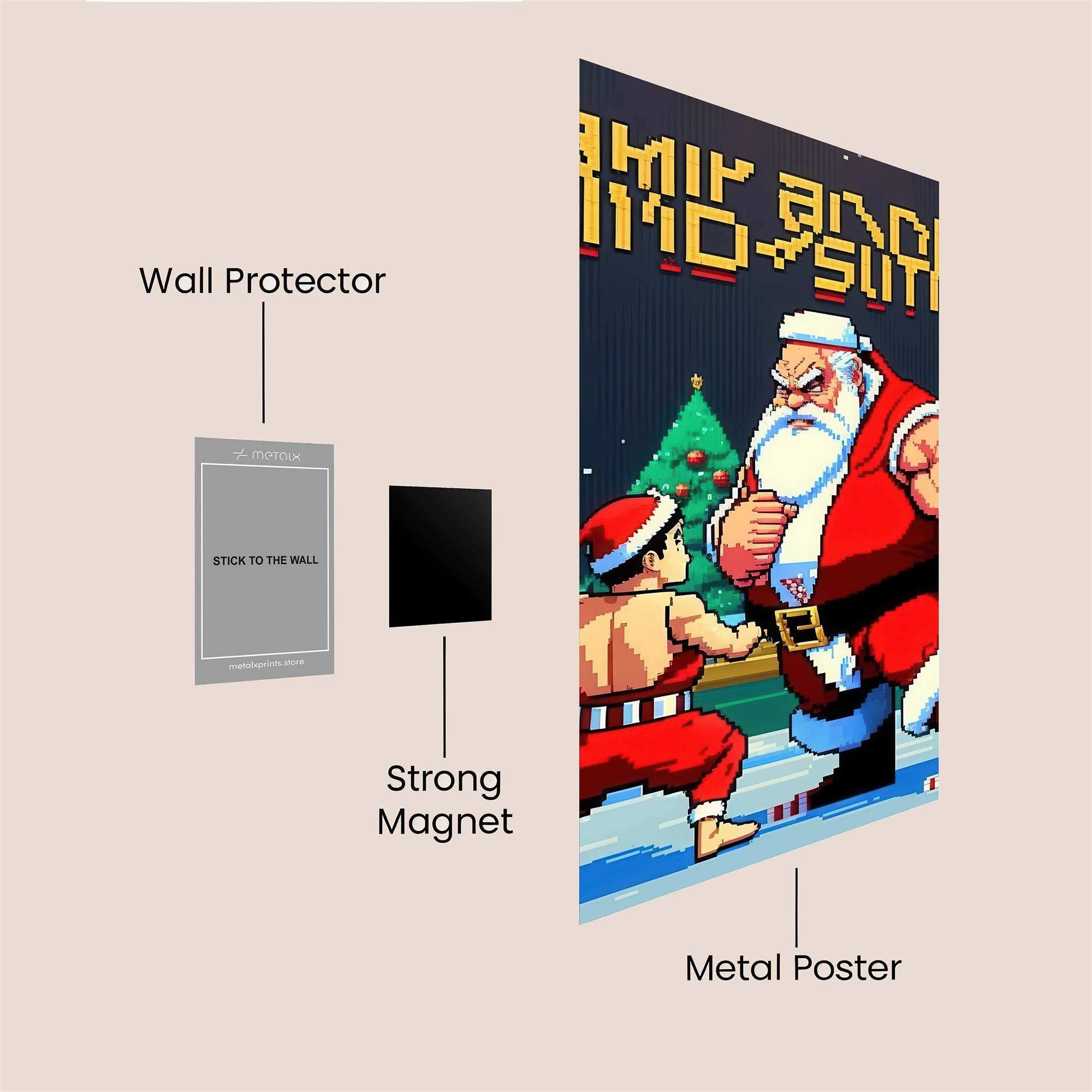 Santa Showdown Safe Wall Magnetic / M