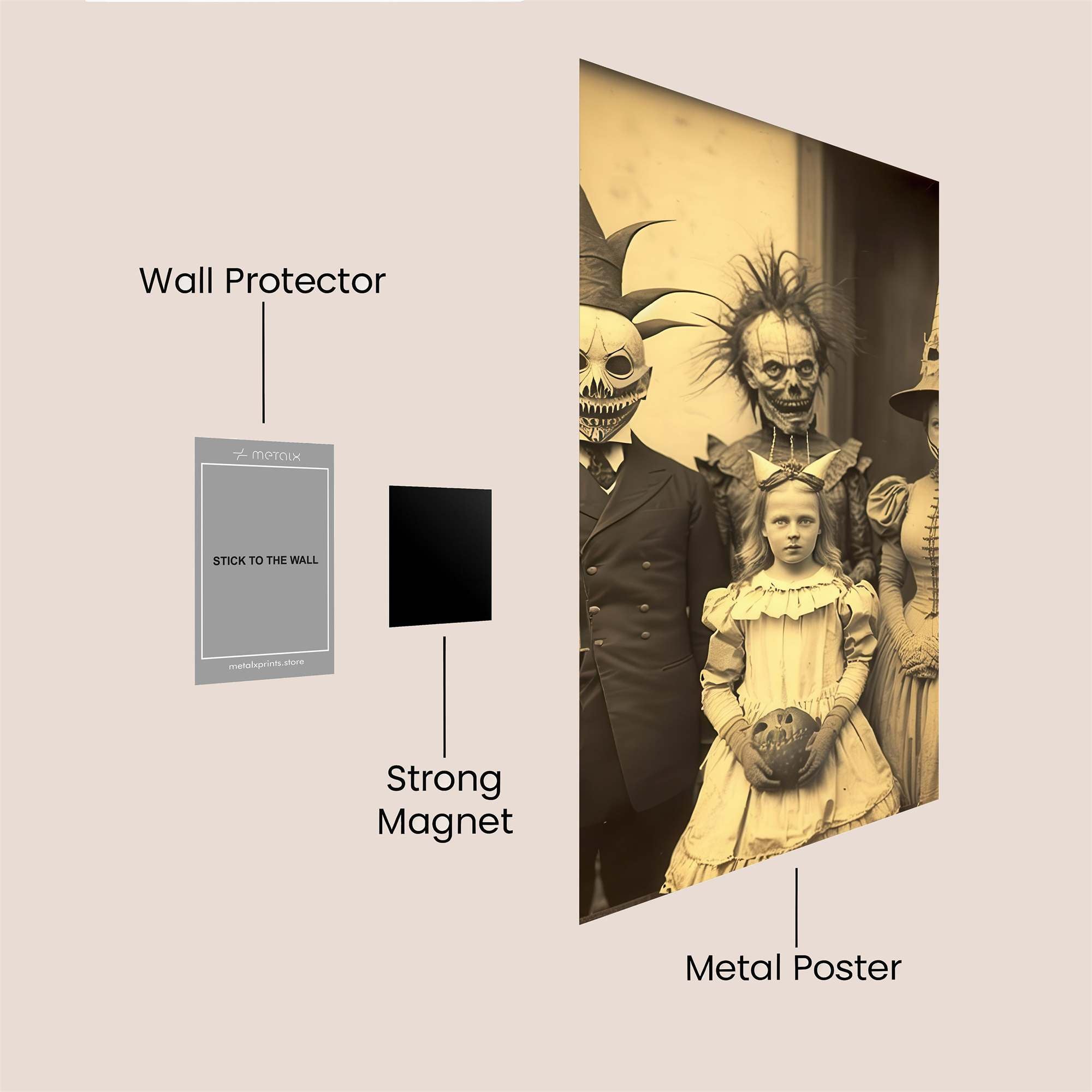 Macabre Masquerade Safe Wall Magnetic / M