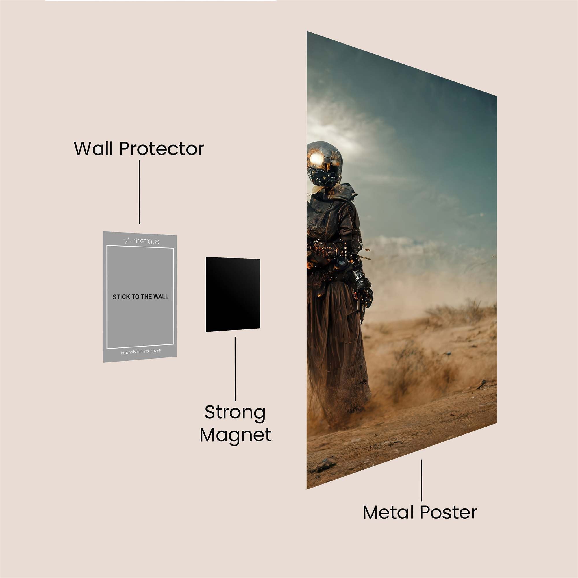 Wasteland Wanderer Safe Wall Magnetic / M