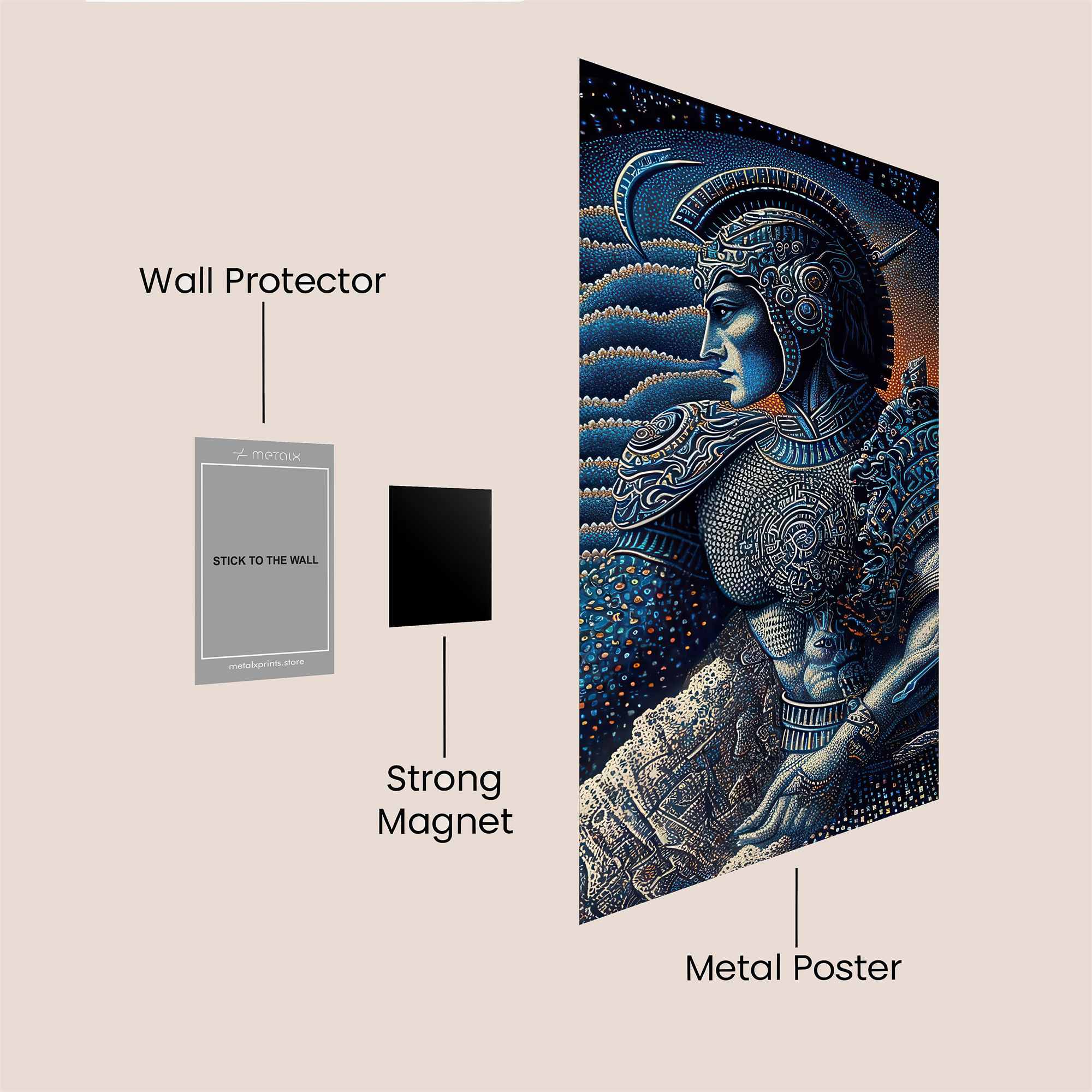 Warrior Serene Safe Wall Magnetic / M
