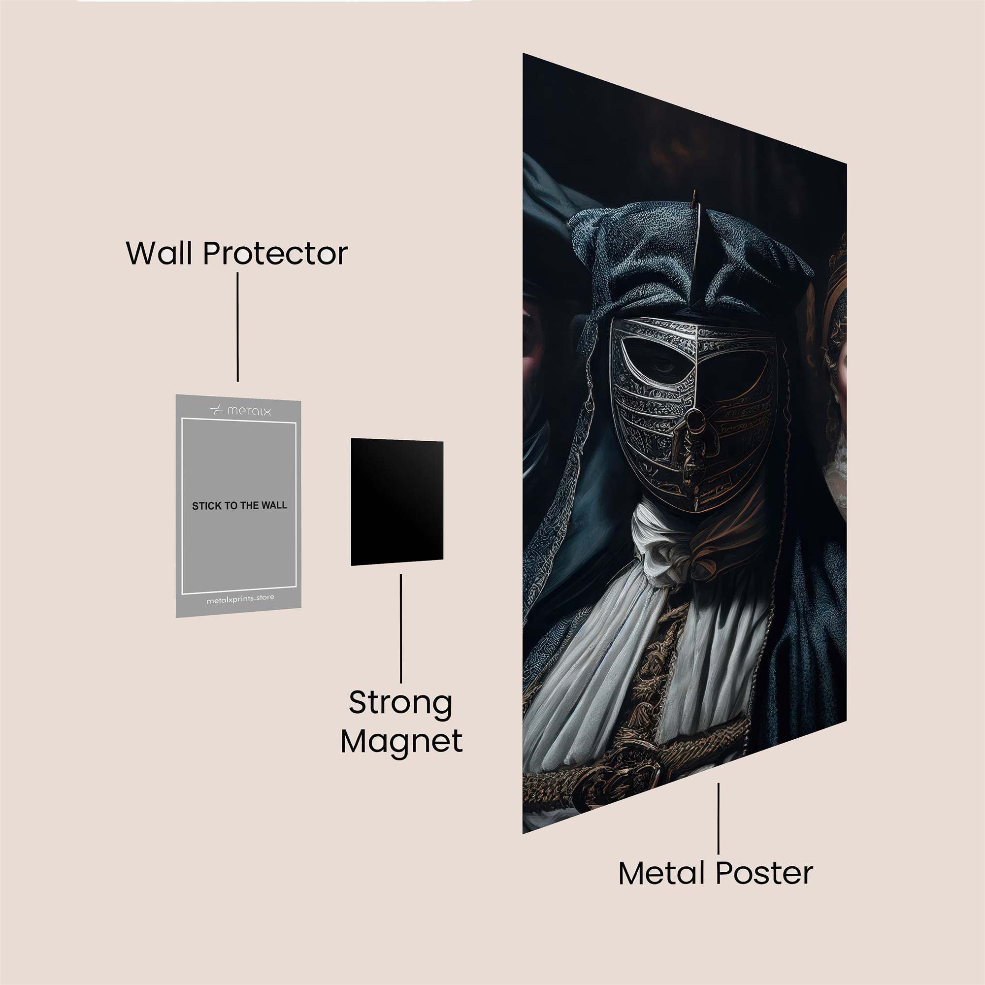 Masquerade Mystery Safe Wall Magnetic / M