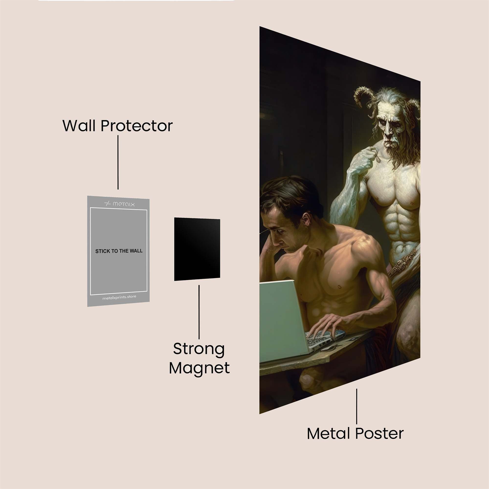Faustian Dilemma Safe Wall Magnetic / M