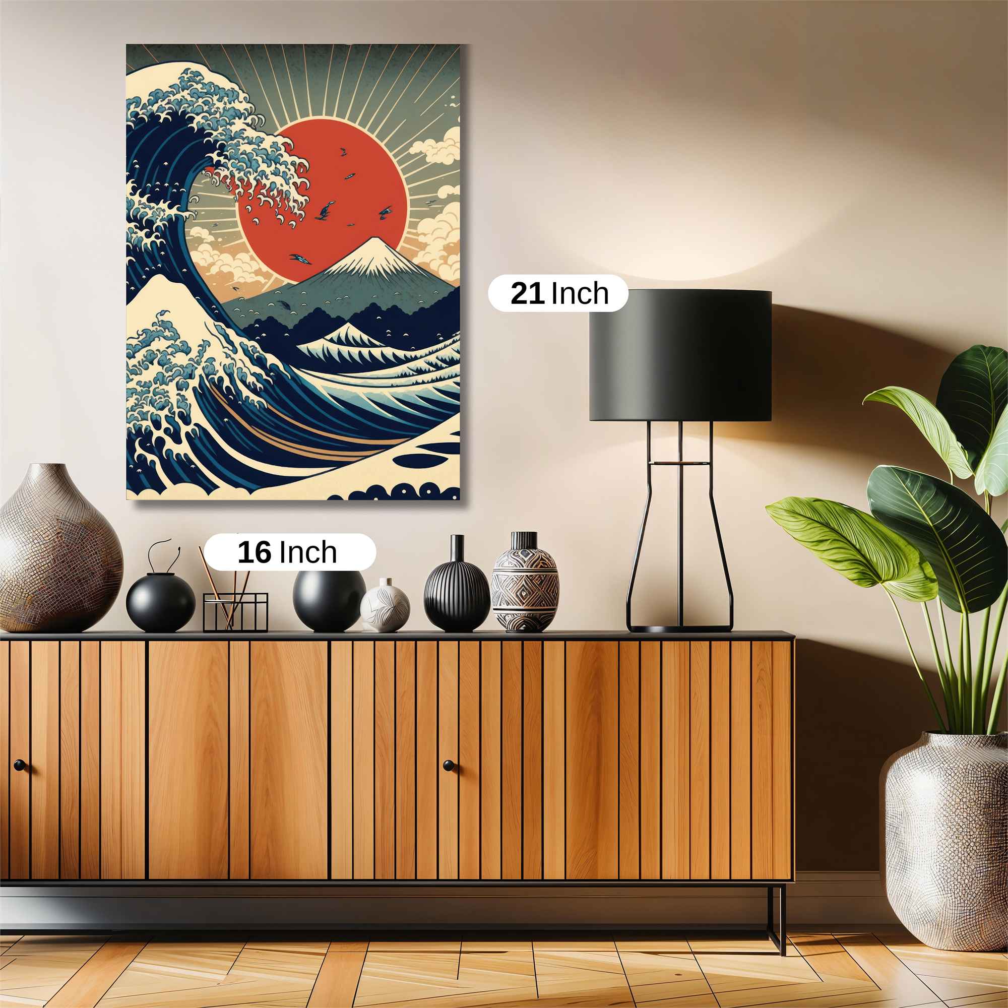Great Wave Serene Safe Wall Magnetic / M