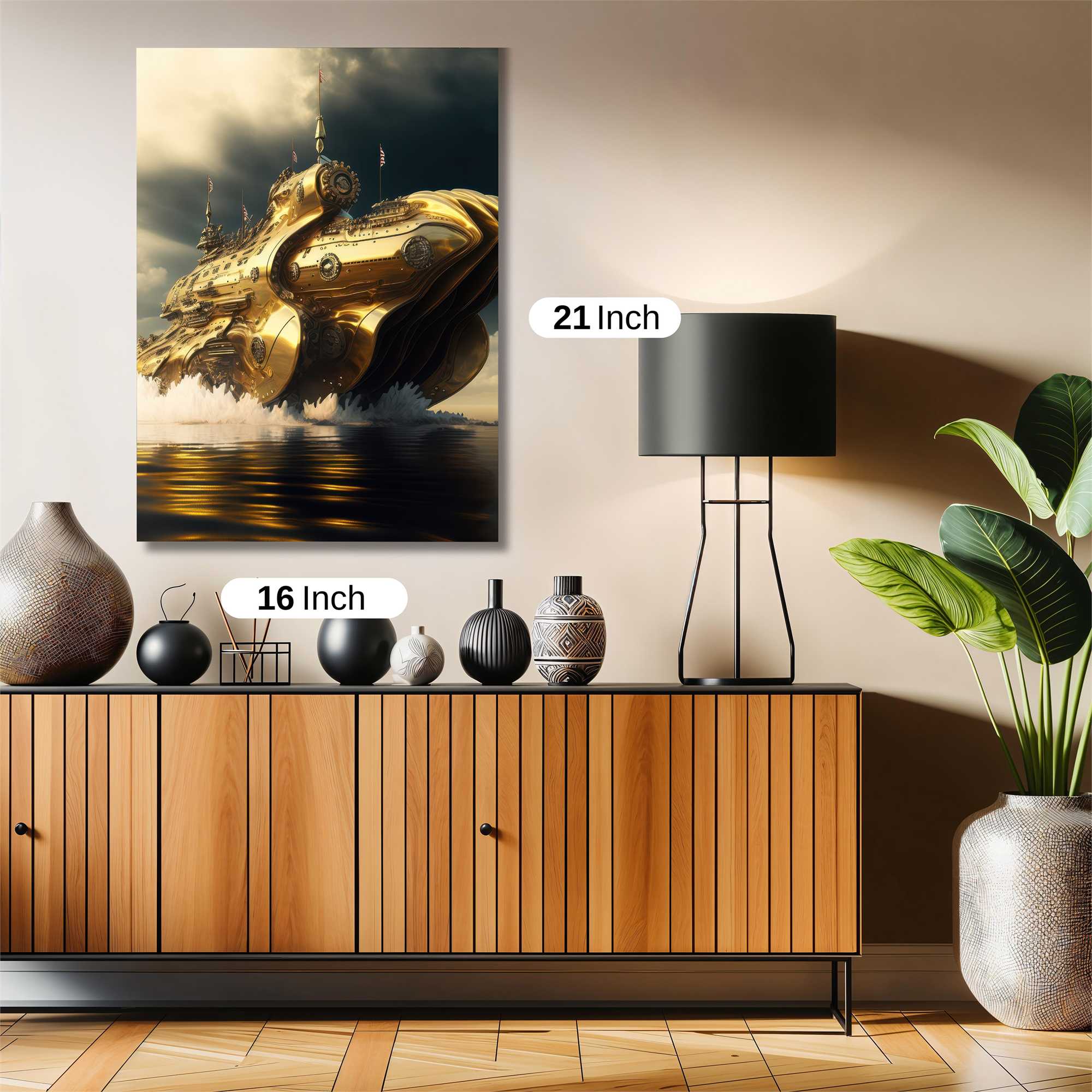 Golden Leviathan Safe Wall Magnetic / M