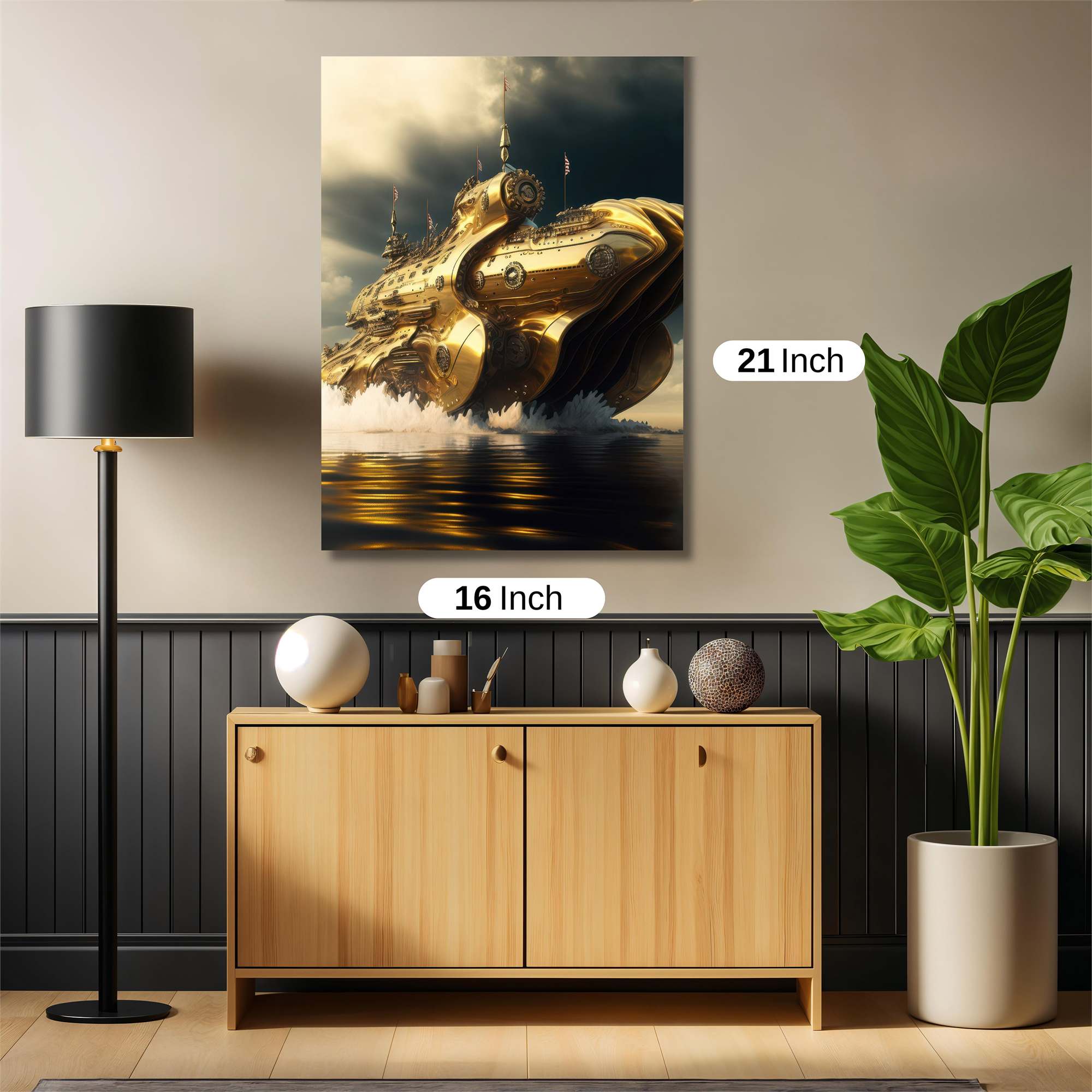 Golden Leviathan Safe Wall Magnetic / M