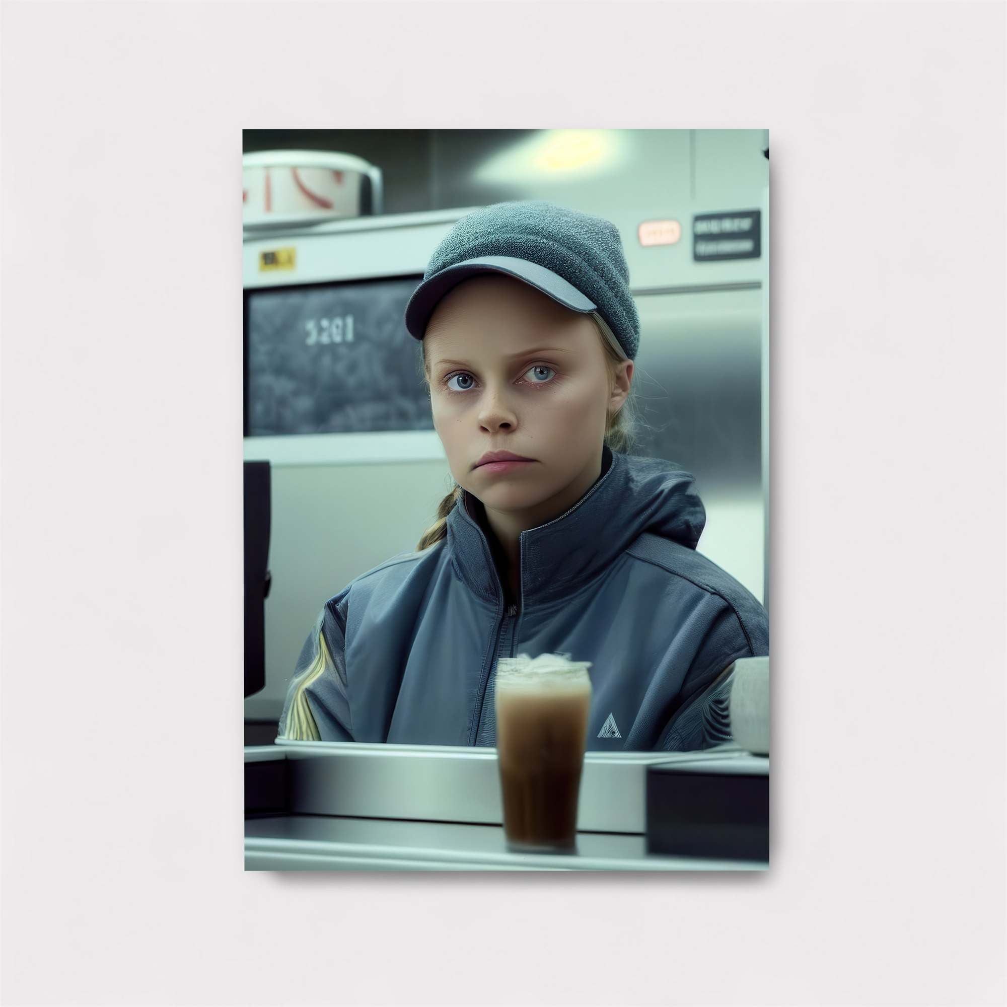 Girl Pensive Safe Wall Magnetic / M