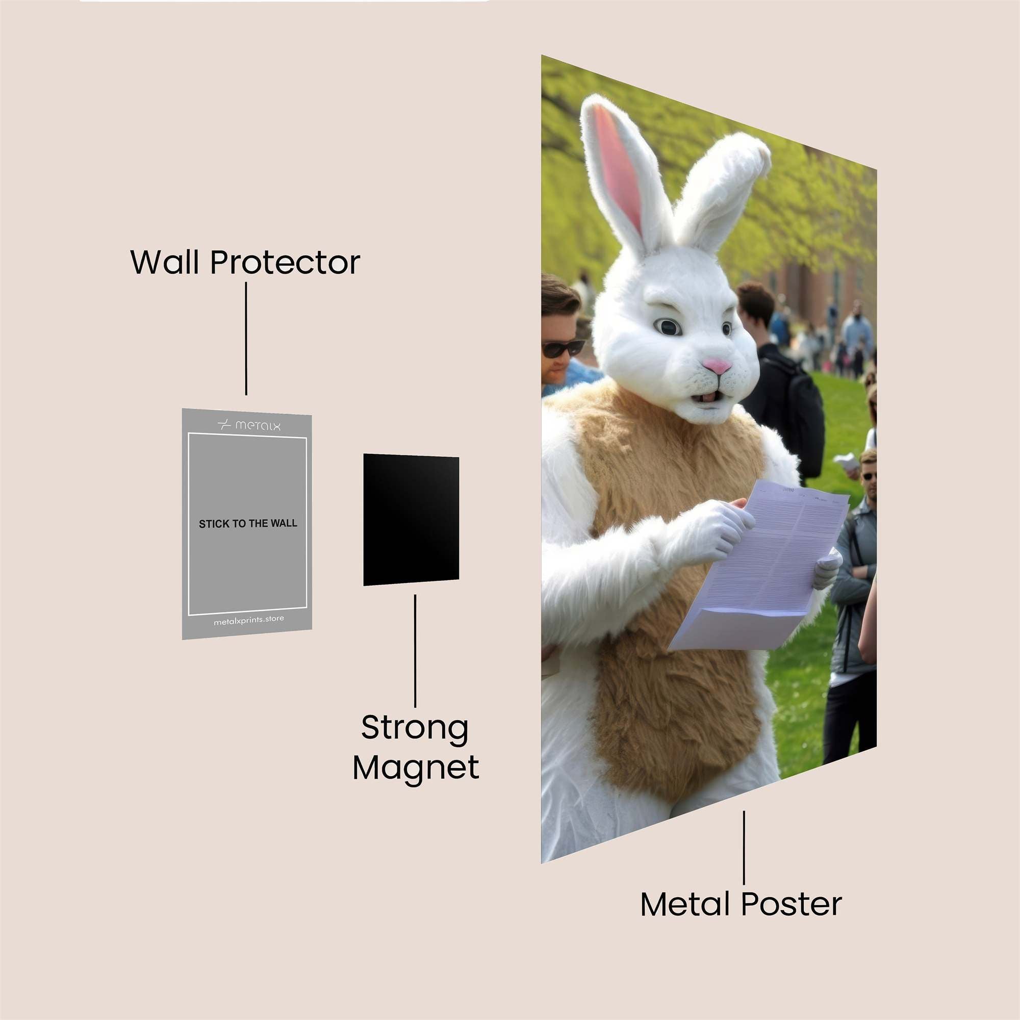 Bunny Advocate Safe Wall Magnetic / M