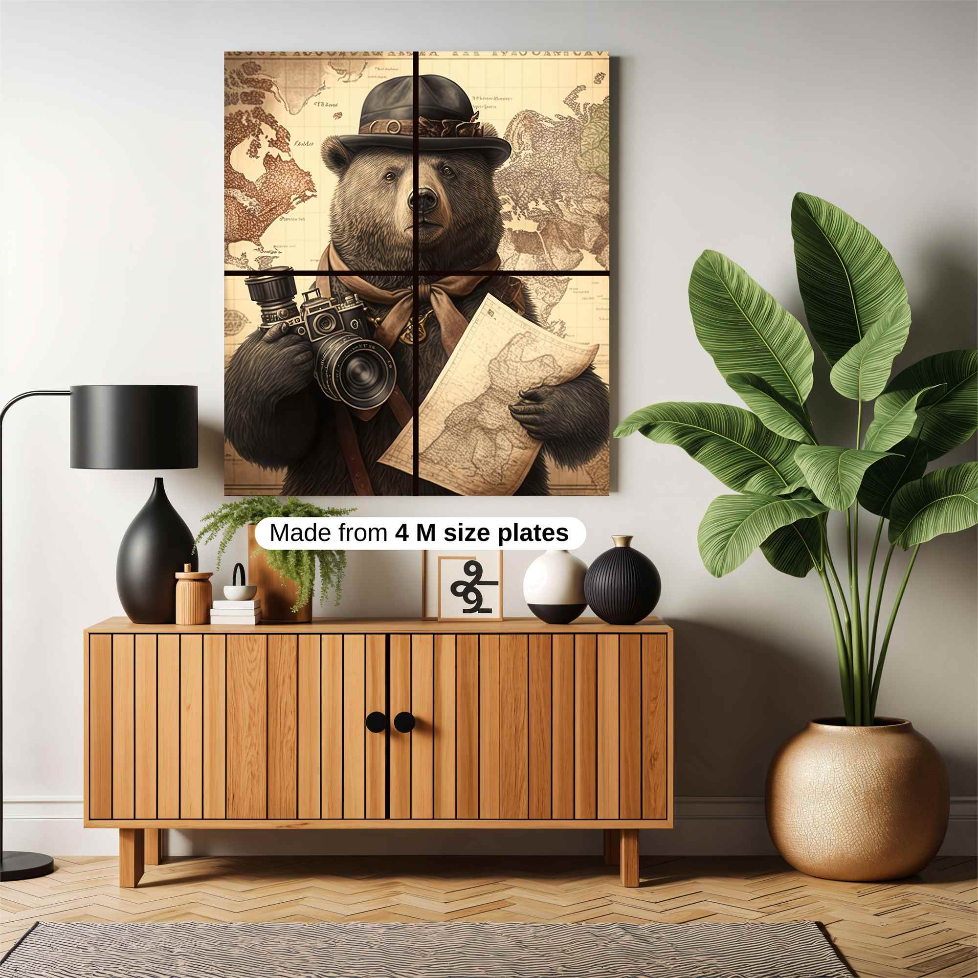 Explorer Bear Safe Wall Magnetic / M